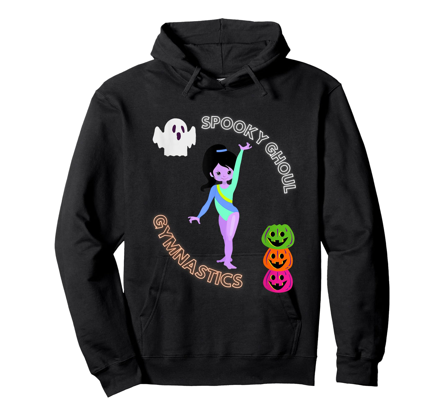 Spooky Ghoul Gymnastics Halloween Gymnast Pumpkin T-Shirt