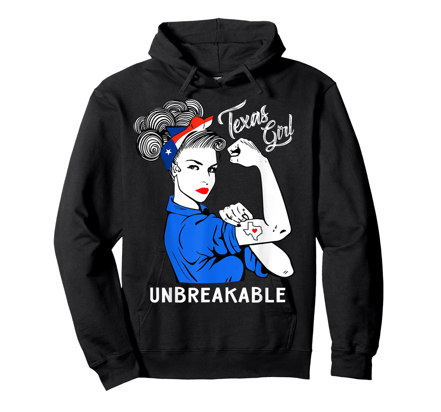 Texas Girl Unbreakable T-Shirt Heritage Texas Flag Gift T-Shirt