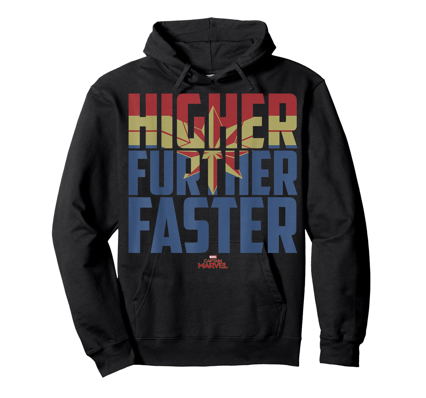 Captain Marvel Movie Higher Further Faster Graphic T-Shirt T-Shirt