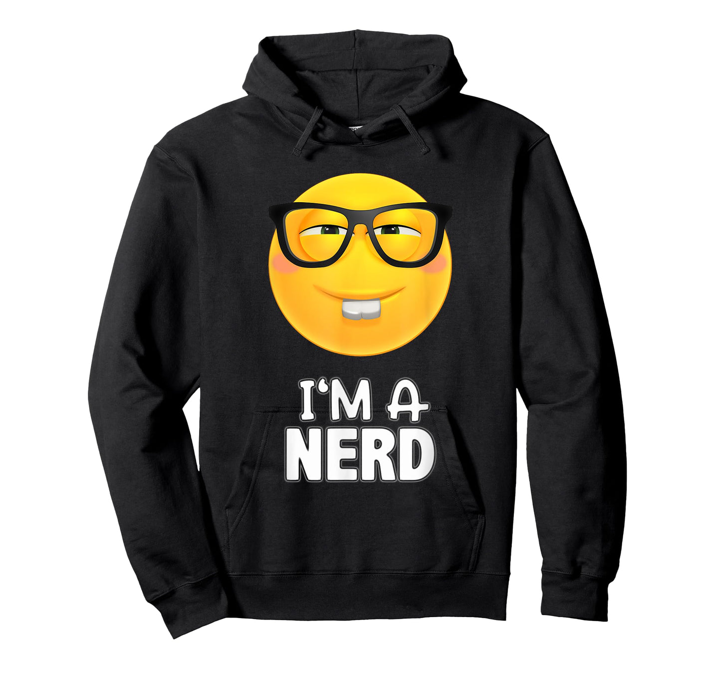 I'm A Nerd Glasses Emoticon SHIRT - Yellow Face Tee T-Shirt