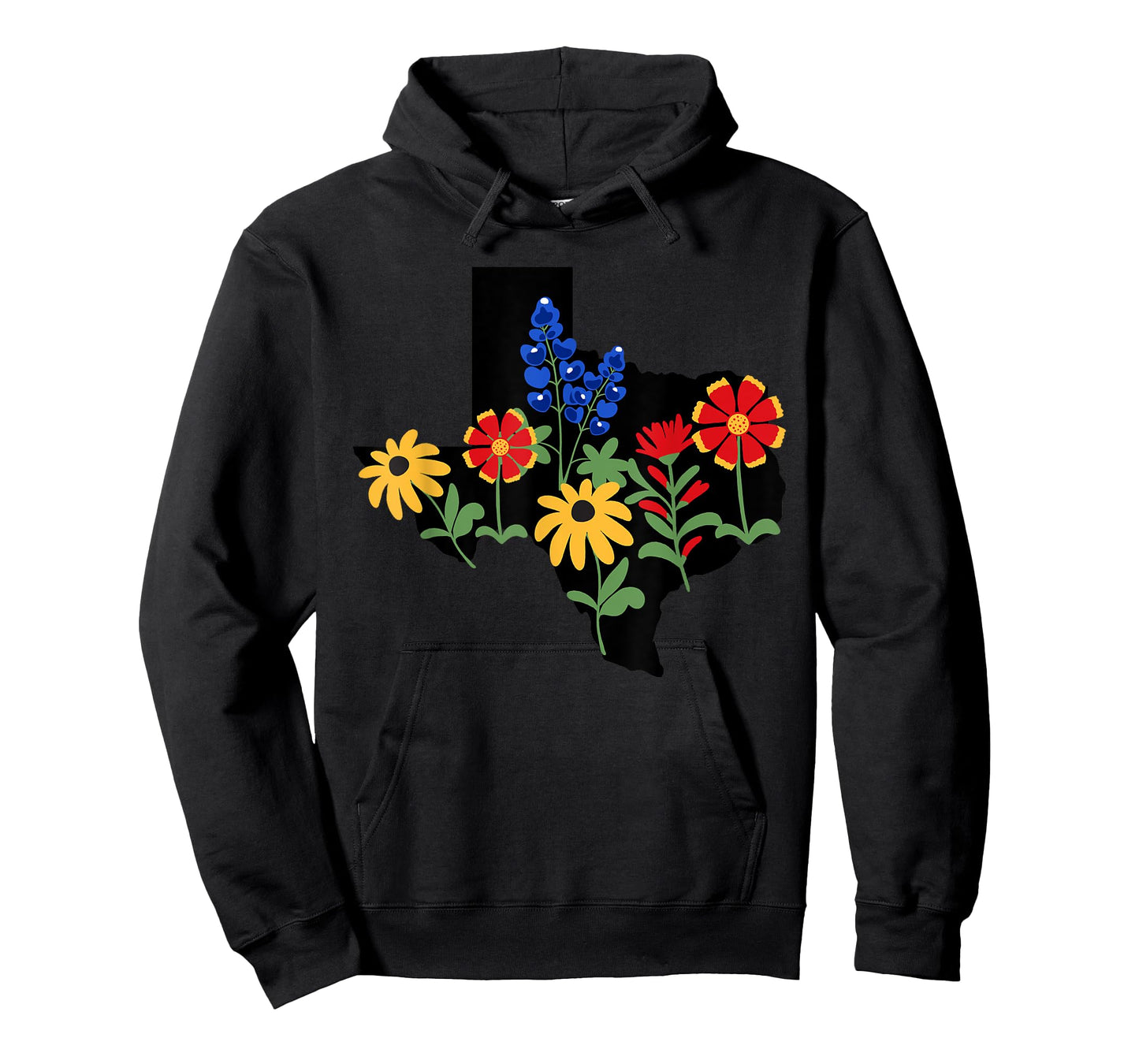 Texas Town & City Apparel Women's Texas Wildflowers Bluebonnets T-Shirt