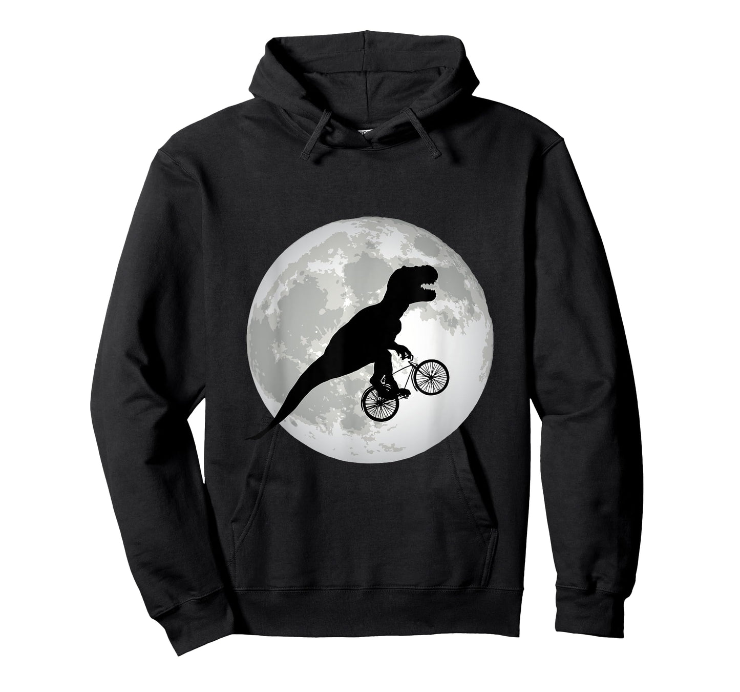 T-Rex Cycling Over The Moon, Trex on Bike, Funny Dinosaur T-Shirt