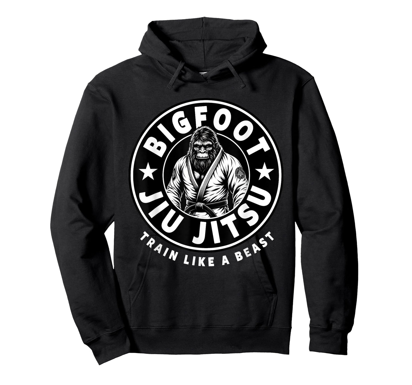 Bigfoot Jiu Jitsu Train Like A Beast Funny Jiu Jitsu T-Shirt