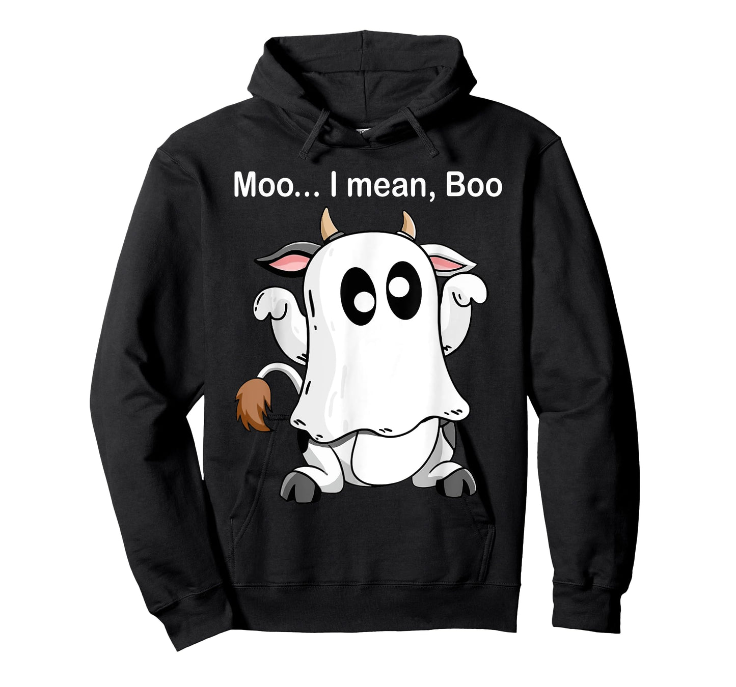 Ghost Cow Moo I Mean Boo Halloween Outfit Funny Cow Lover T-Shirt