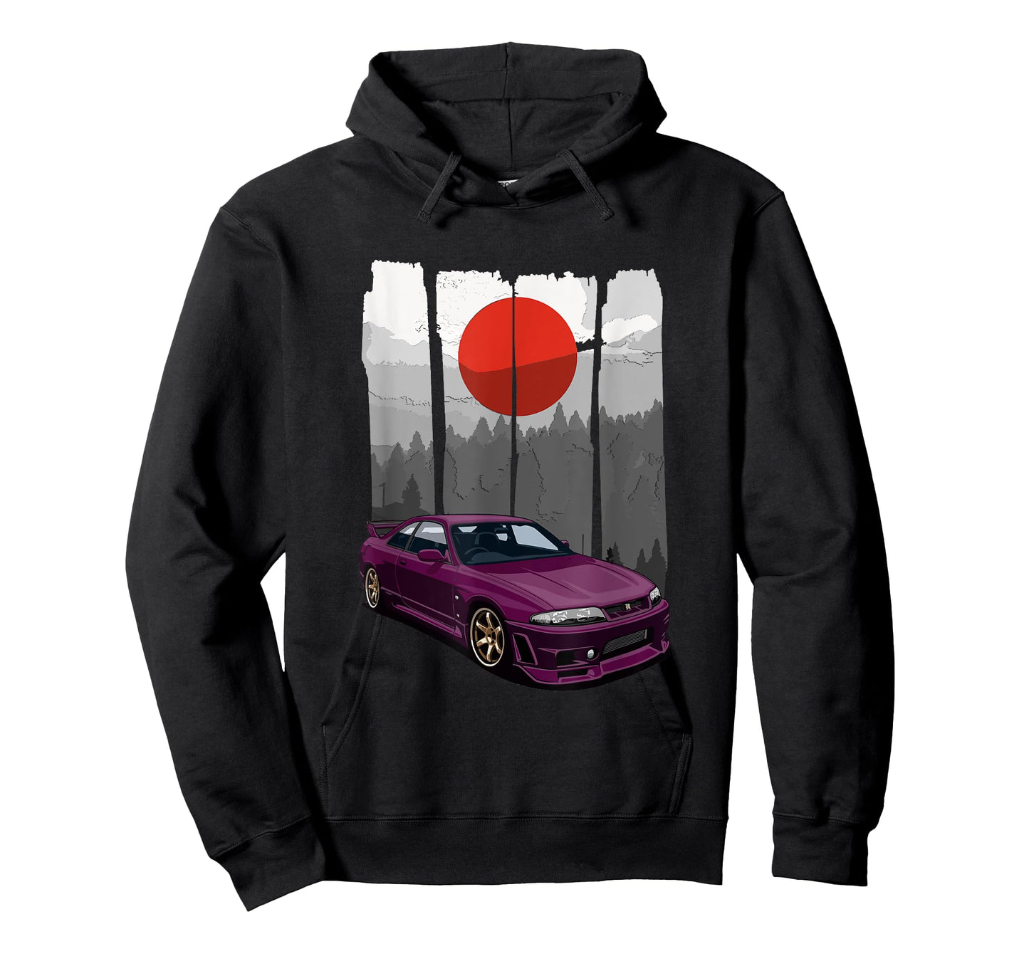 JDM Skyline R33 Car Tuning Japan Rising Sun Drift T-Shirt