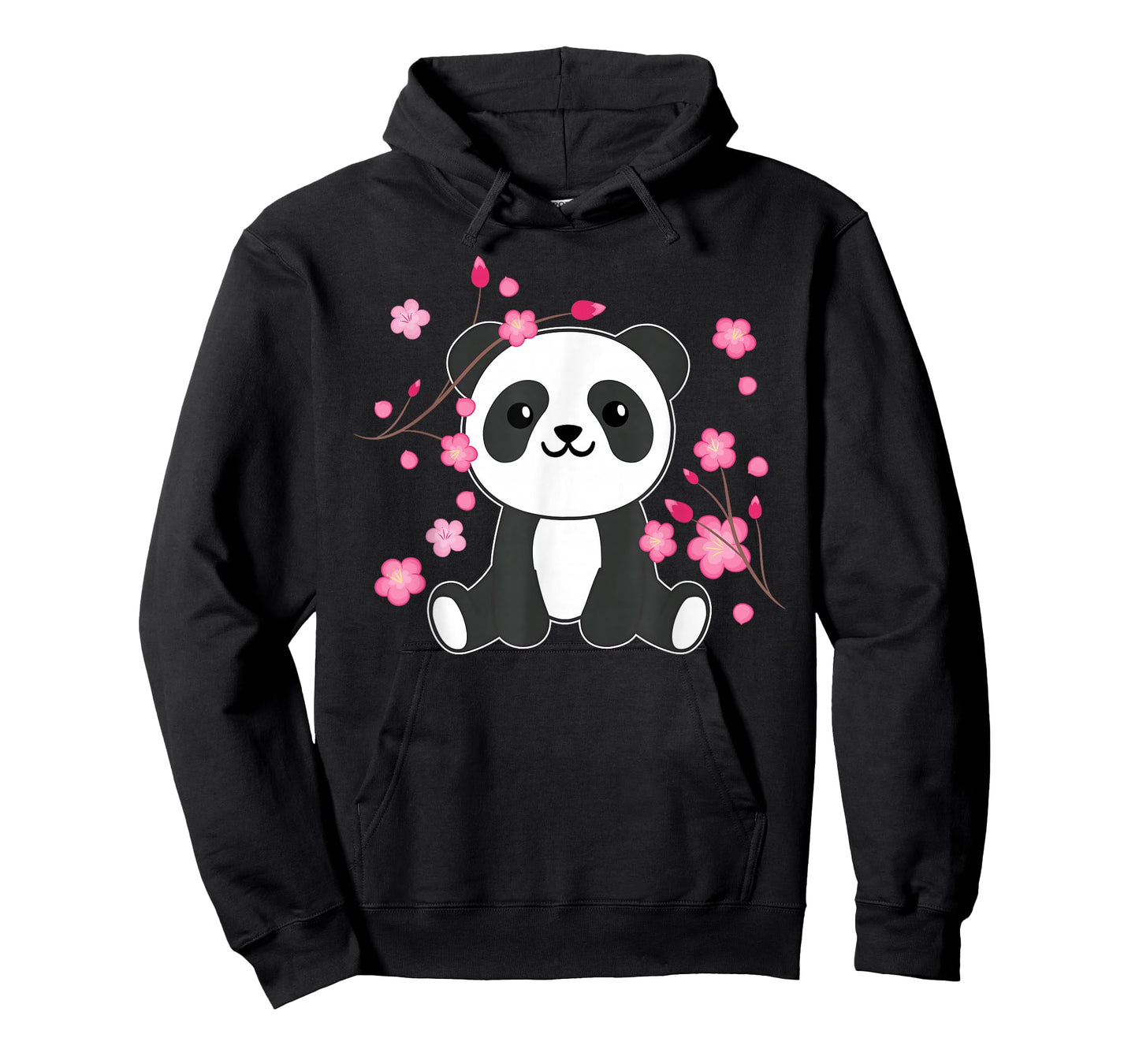 Panda Cute Animals for Children Kawaii Cherry Blossoms T-Shirt