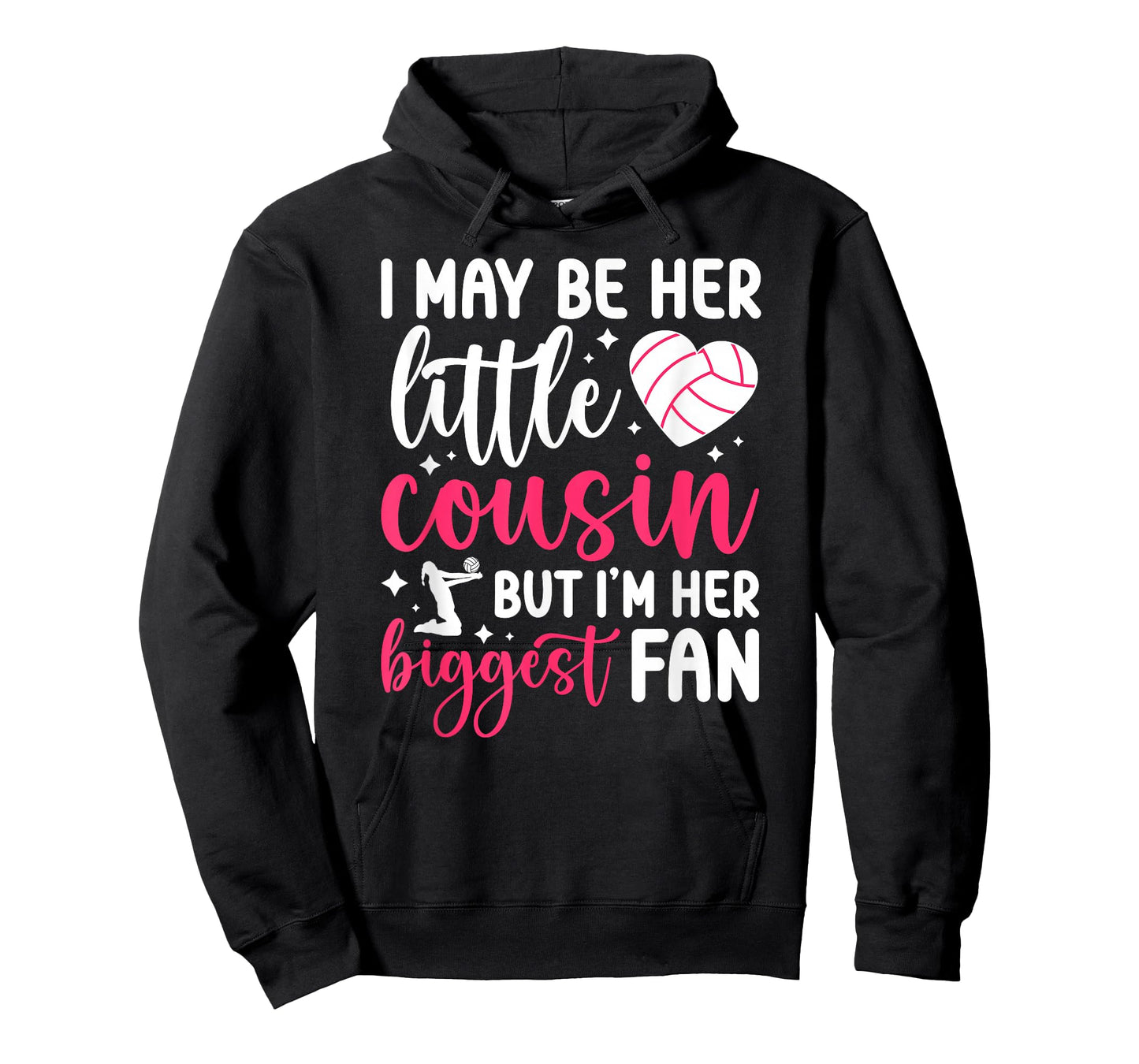 Her Biggest Fan Volleyball Cousin Volleyball Player Cousin T-Shirt