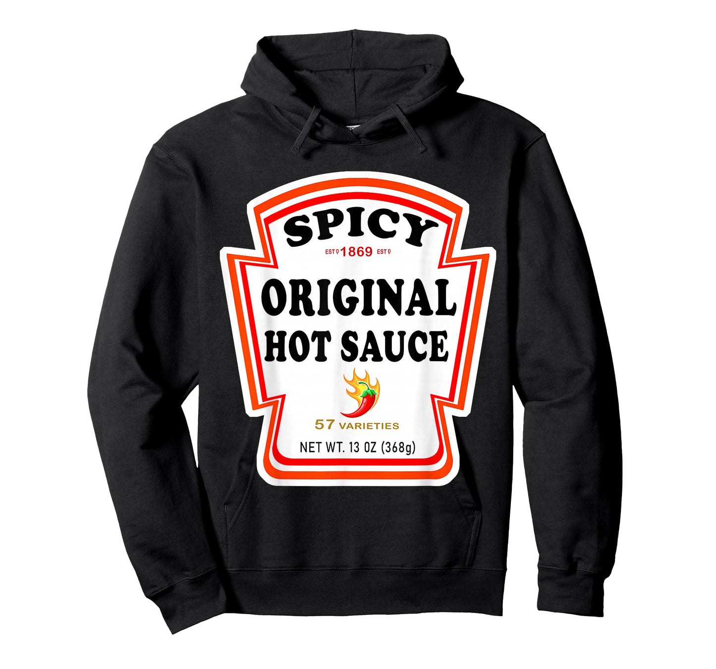 Spicy Chili Sauce Bottle Label Halloween Matching Costume T-Shirt