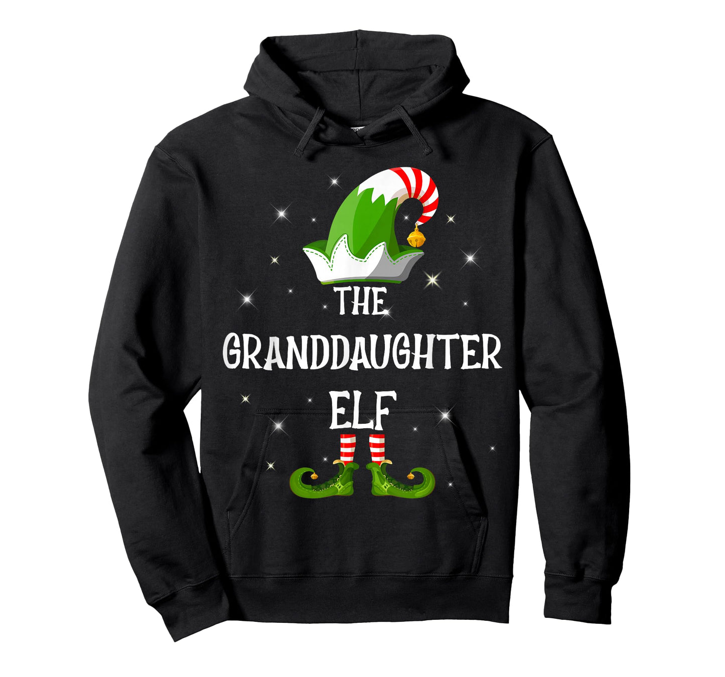 The Granddaughter Elf Family Matching Group Christmas T-Shirt