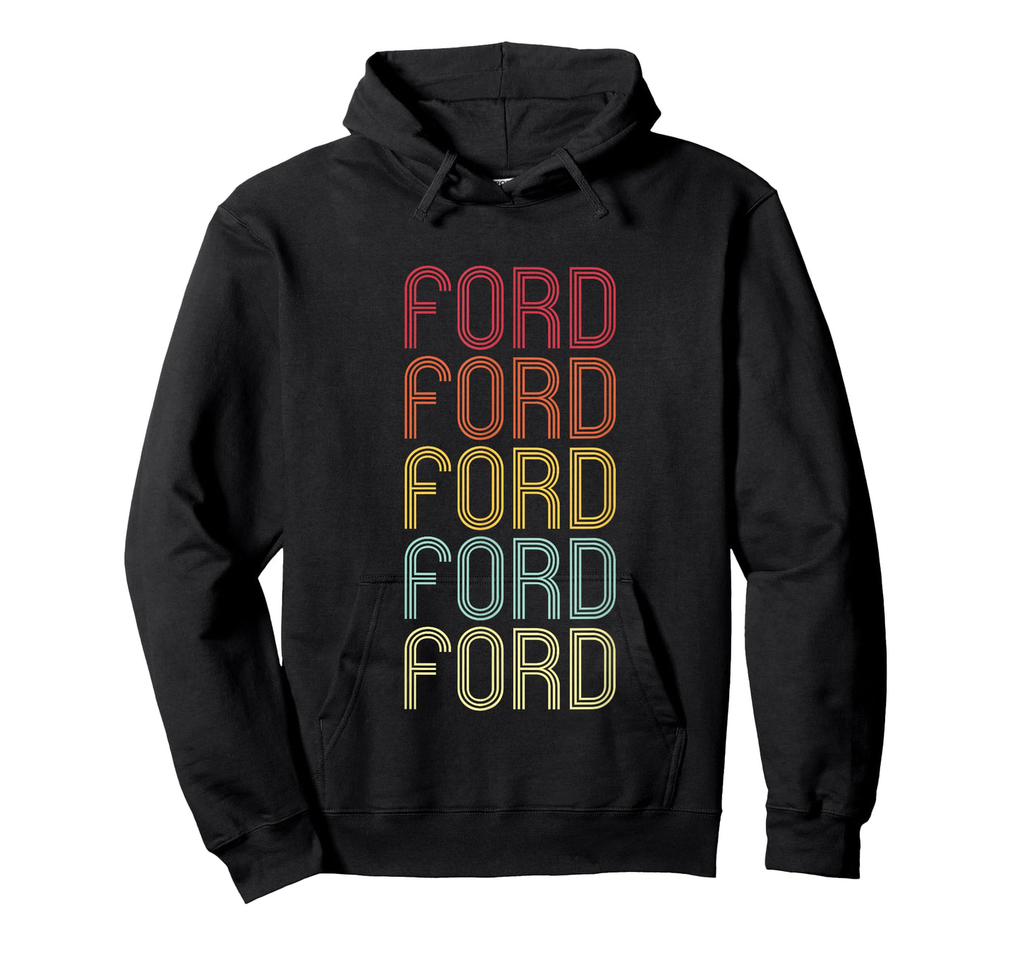 Ford Retro Wordmark Pattern Vintage Personalized 70s T-Shirt