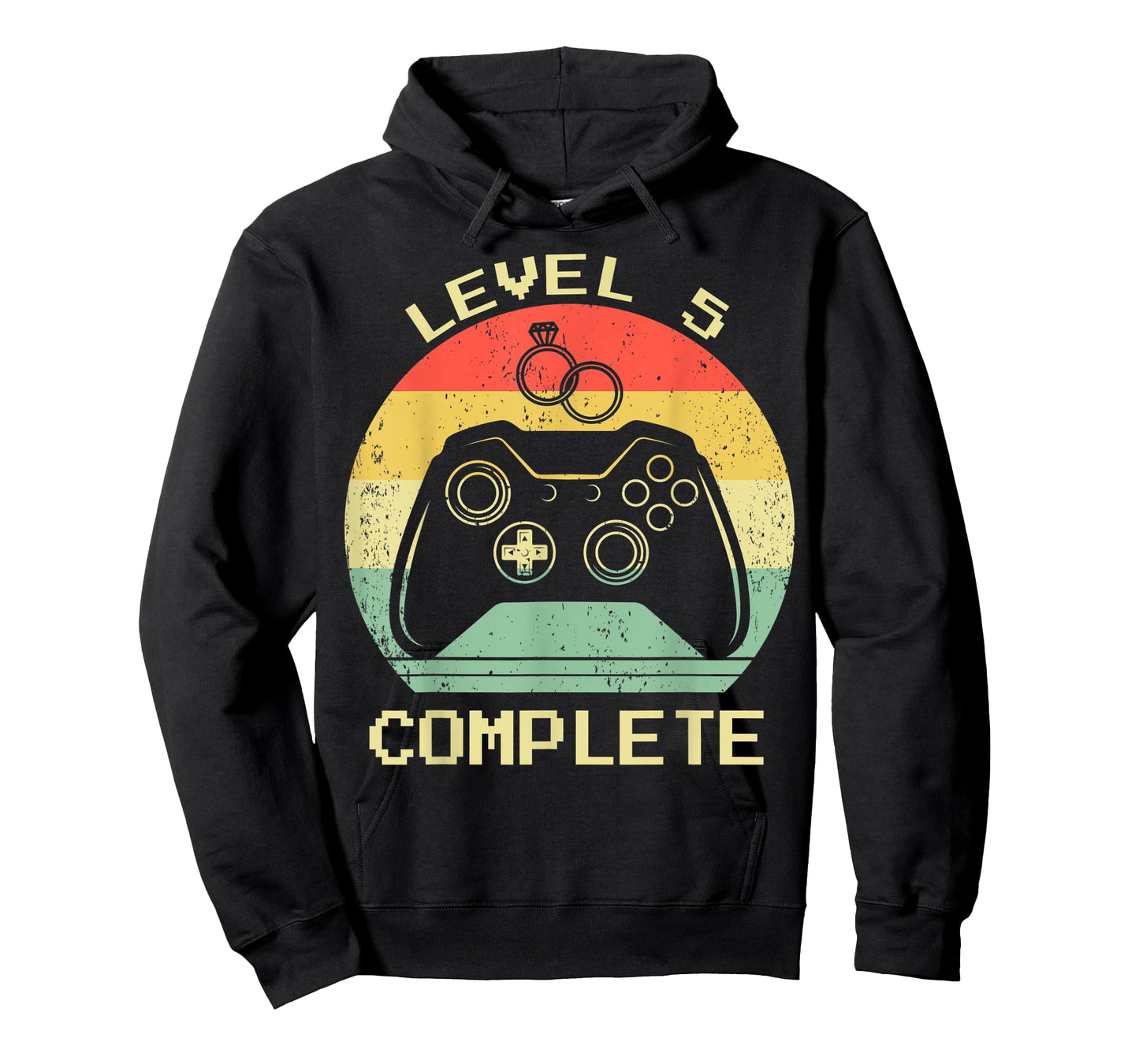 5th Wedding Anniversary Wife Husband Level 5 Complete Gamer T-Shirt