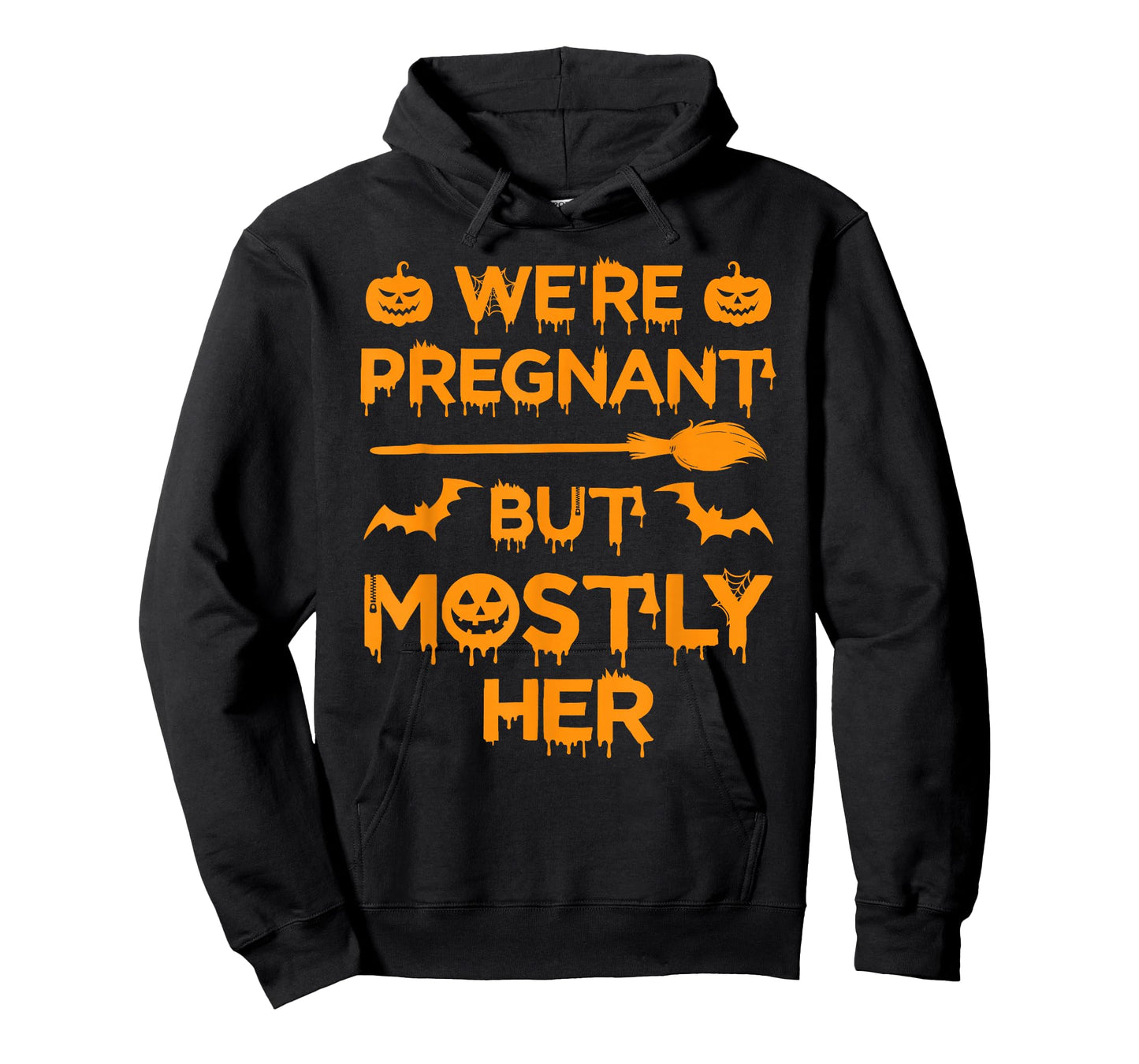 We're Pregnant But Mostly Her Halloween Costume Pregnancy T-Shirt