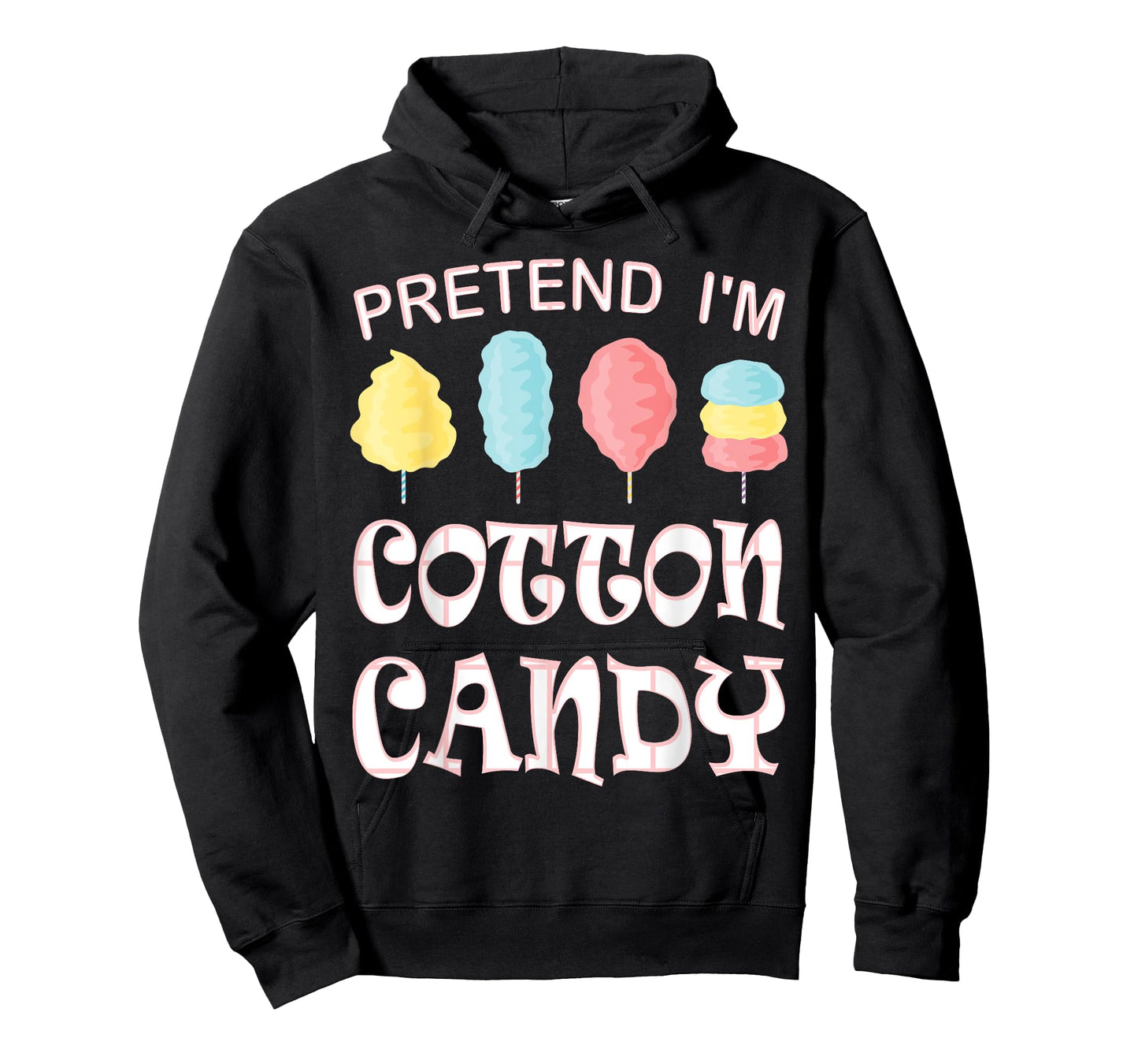 Pretend I'm Cotton Candy Halloween Costume T-Shirt