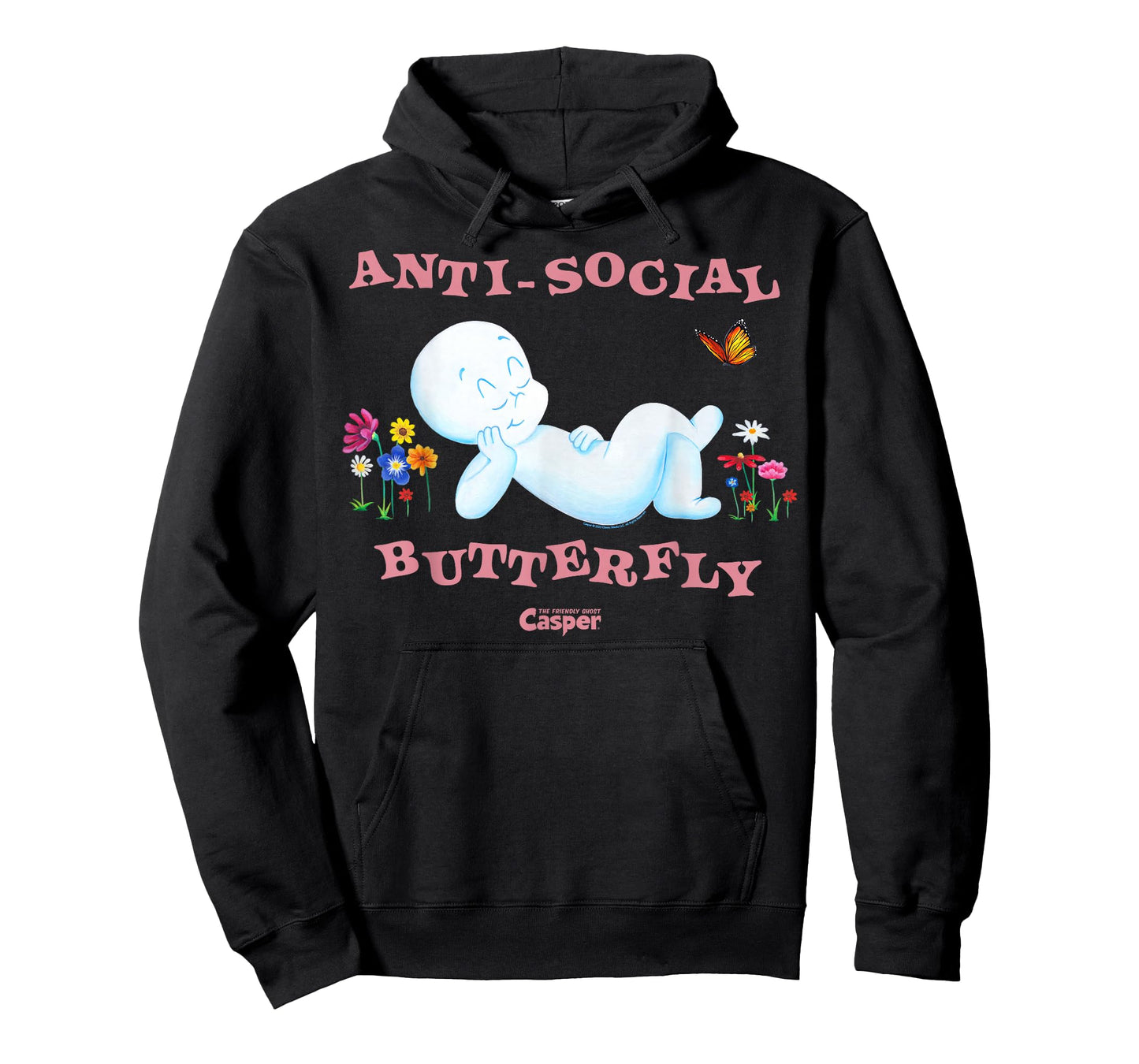 Casper the Friendly Ghost Anti-Social Butterfly T-Shirt