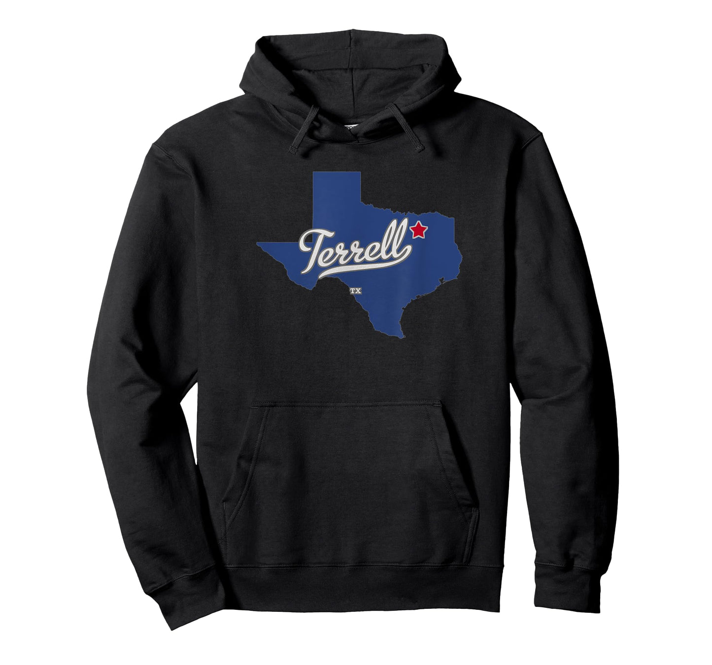 Terrell Texas TX Map T-Shirt