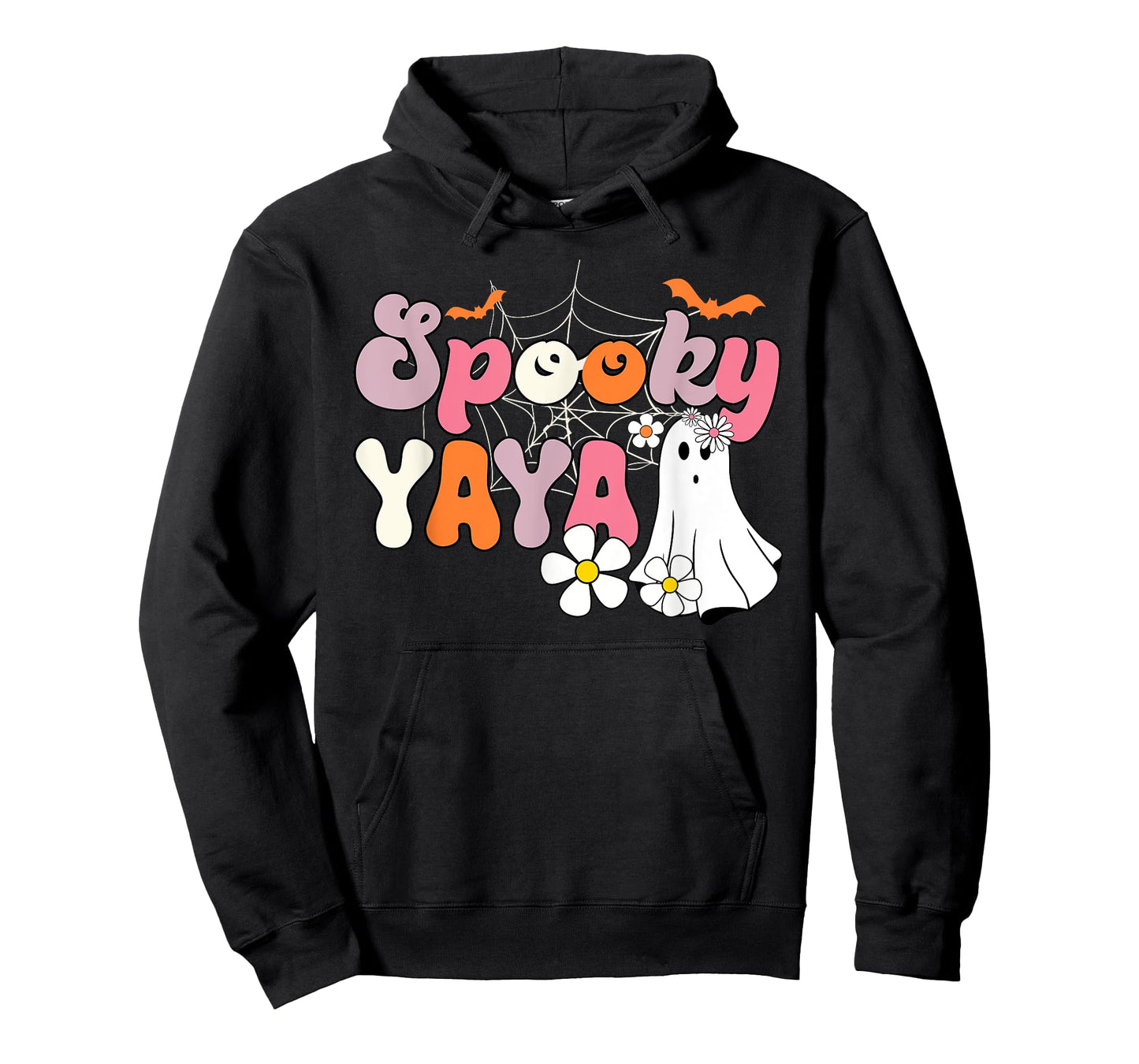 Groovy One Spooky Yaya Mama Grandma Witch Mom Halloween T-Shirt