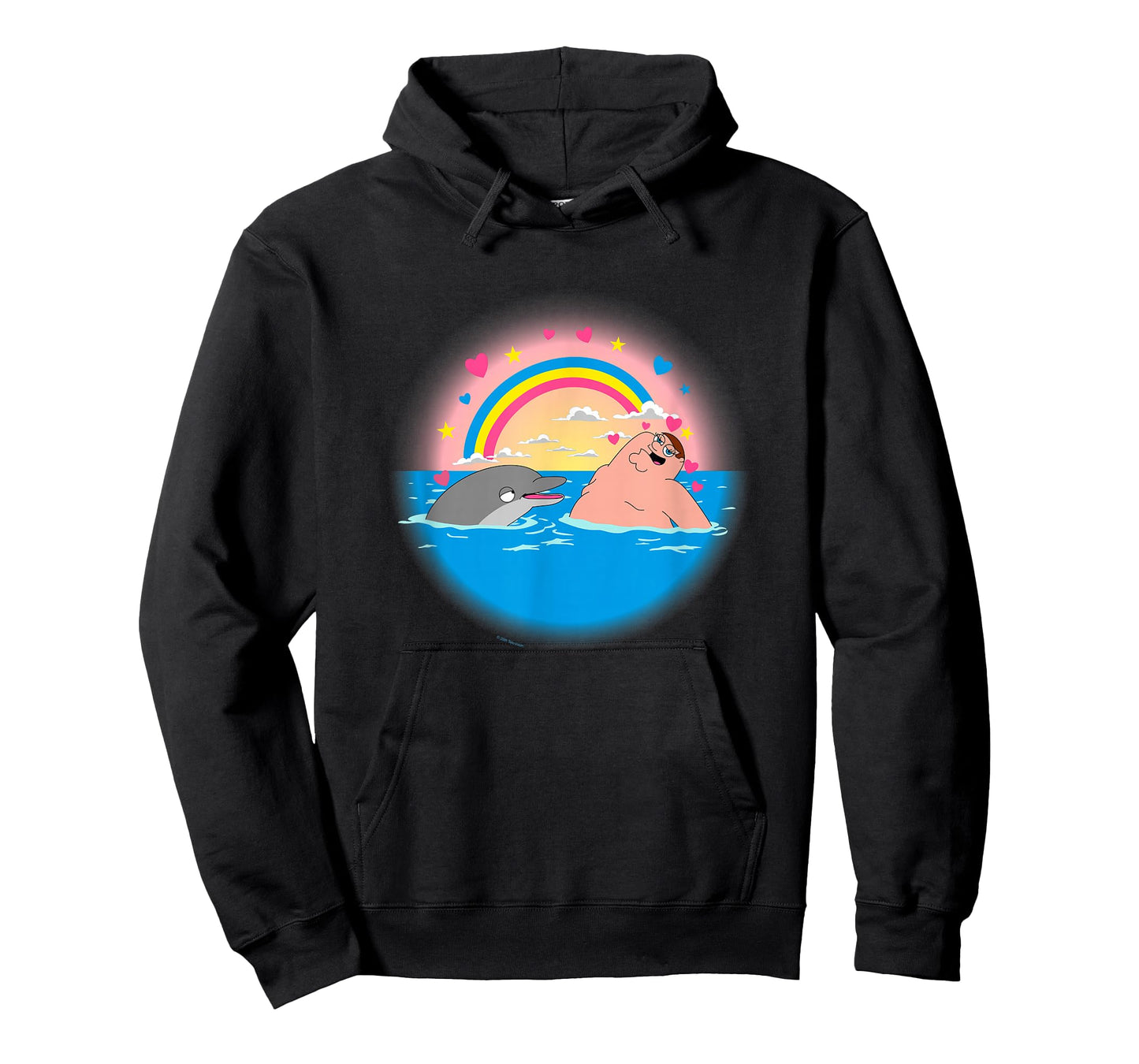 Family Guy Peter Dolphin & Rainbow T-Shirt