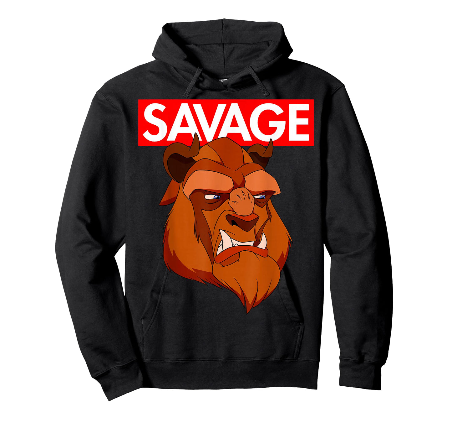 Disney Beauty & the Beast Savage Face Graphic T-Shirt T-Shirt