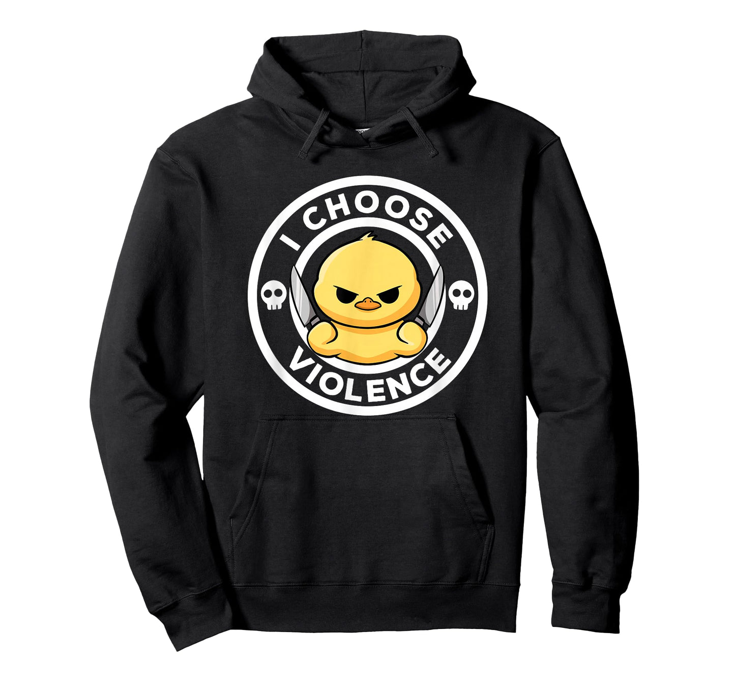 I Choose Violence Today Duck Irony And Sarcasm Funny Duck T-Shirt