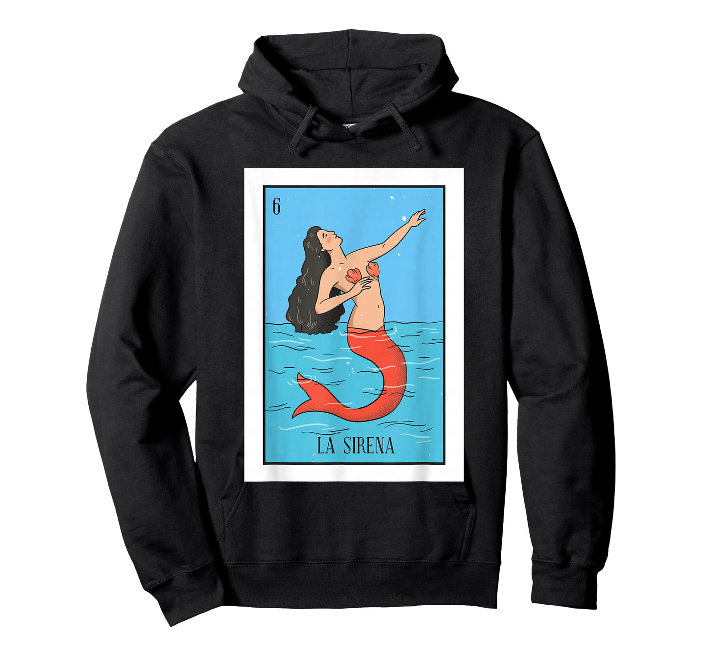 La Mermaid Lottery The Mermaid Mexican card Lottery T-Shirt