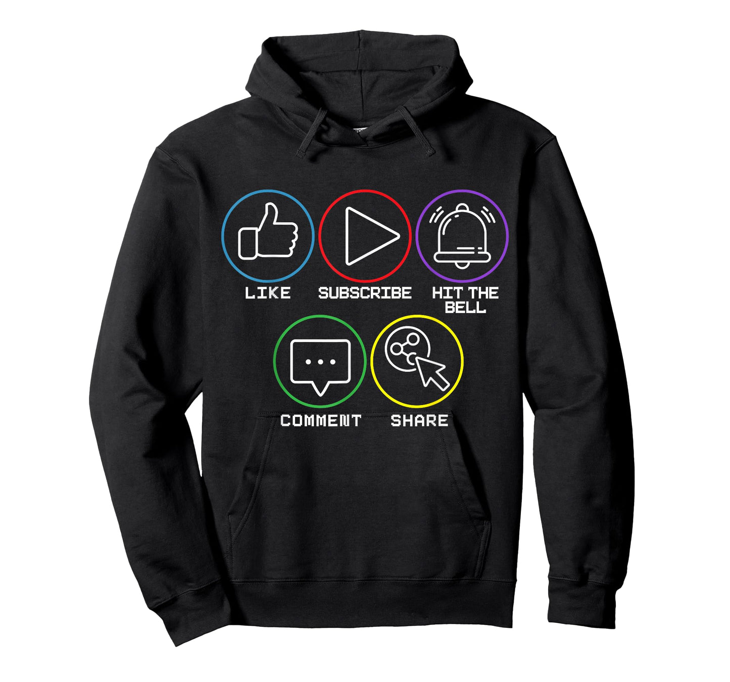 Like Subscribe Hit The Bell Comment Share Livestreaming T-Shirt