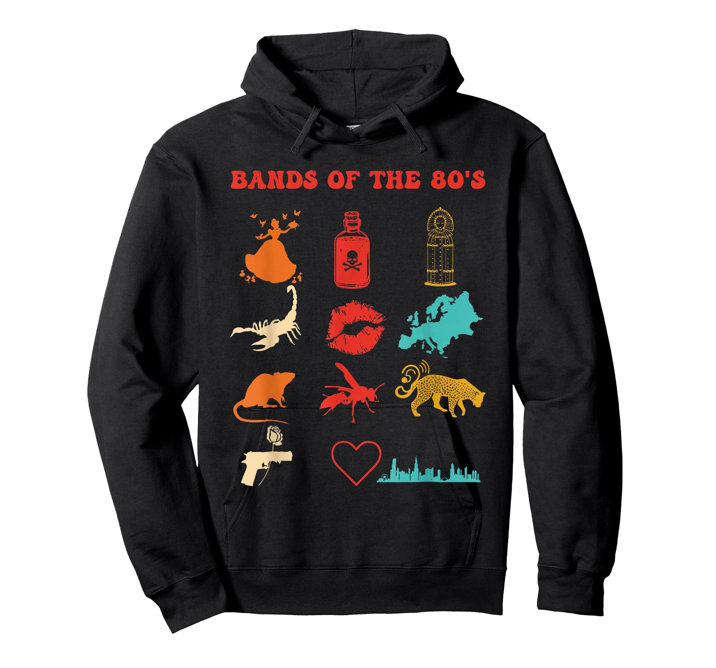Bands Of The 80's Retro Vintage Design T-Shirt