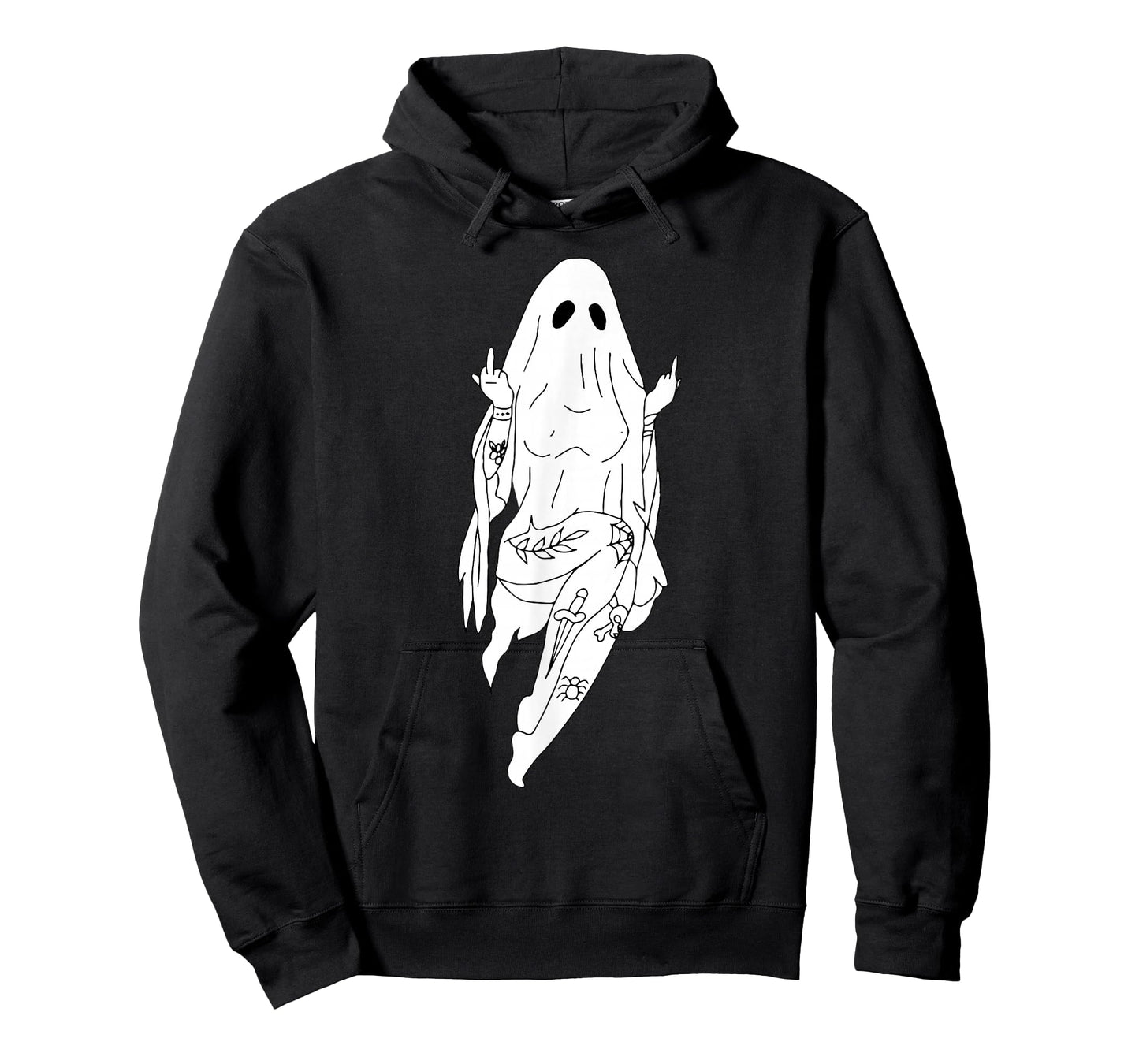 Middle Finger Sexy Boo Funny Halloween Sexy Ghost T-Shirt