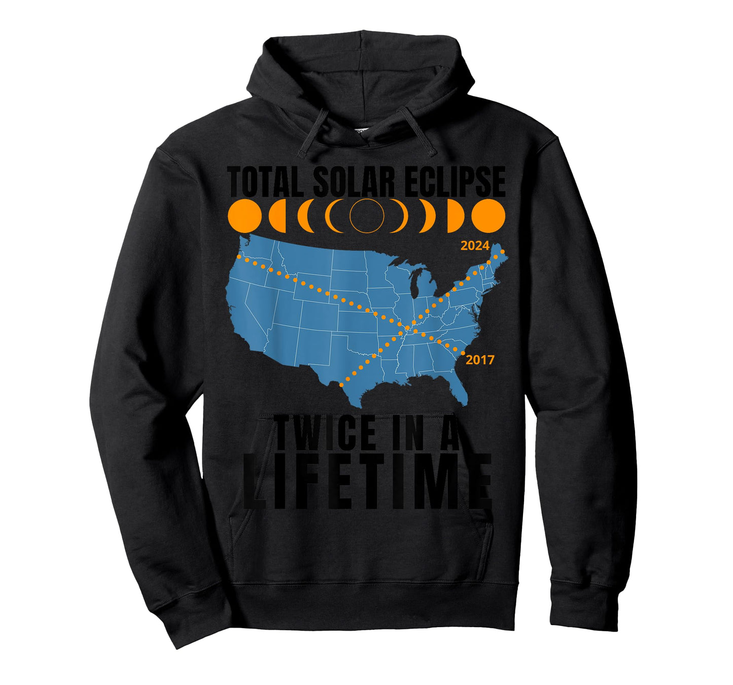 America Total Solar Eclipse April 8 2024 USA Map Totality T-Shirt