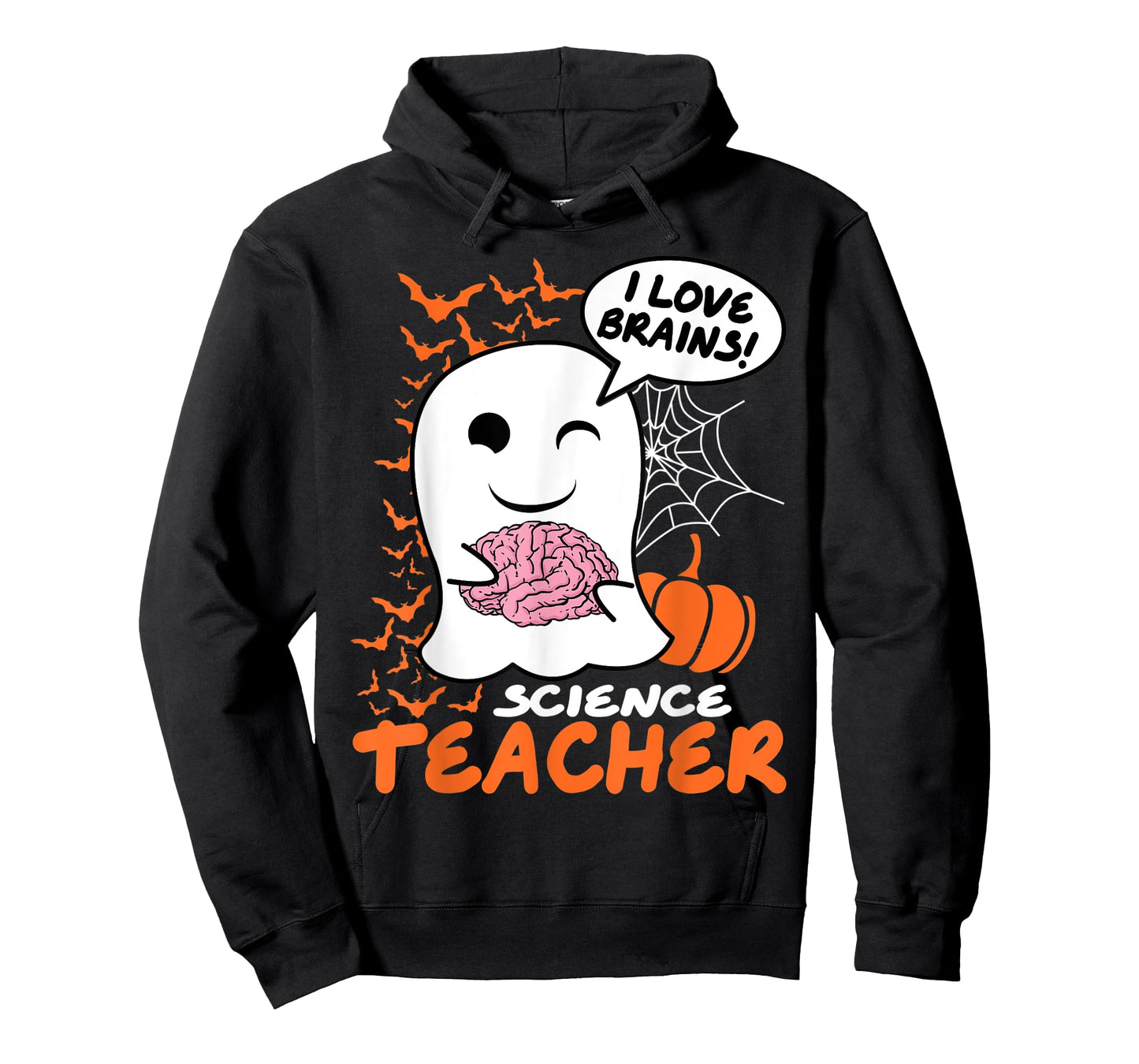 Science Teacher Cute Ghost Halloween Teacher Men Women T-Shirt