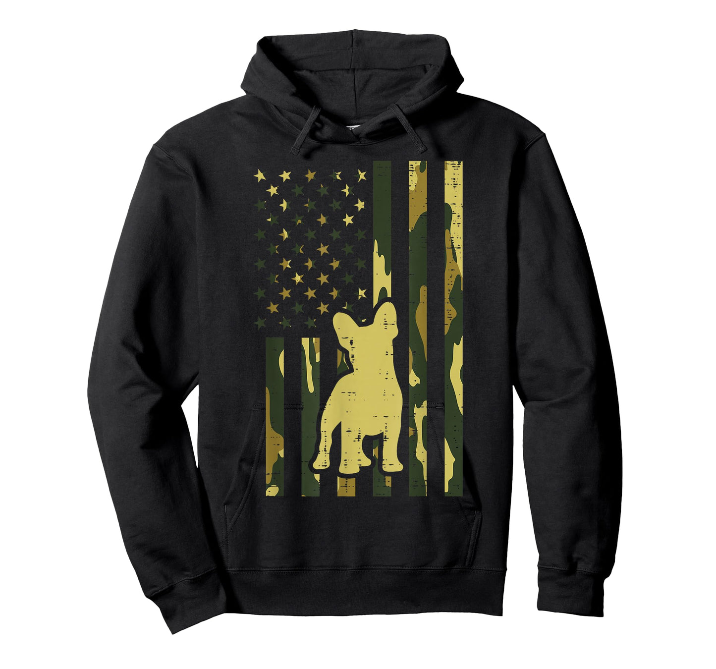 Camo US Flag French Bulldog Frenchie Patriot Dog Lover Gift T-Shirt