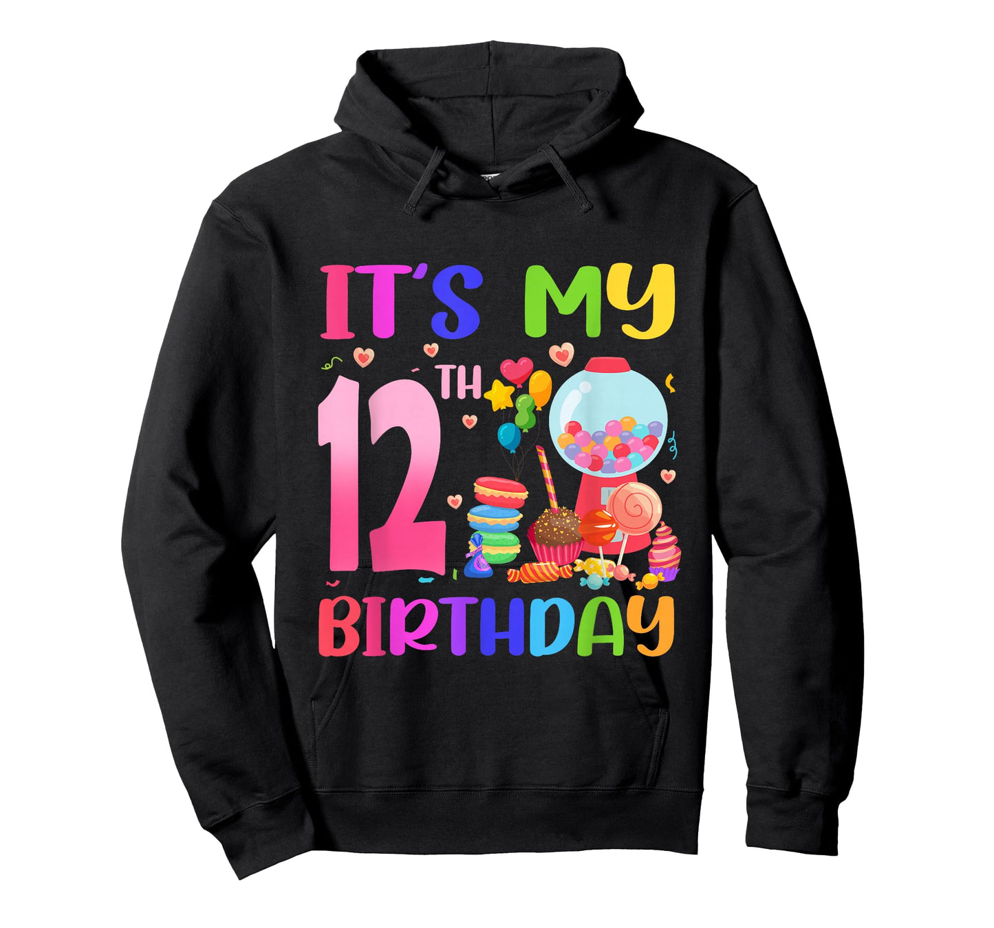 It's My 12th Birthday Girl Candy Candyland 12 Year Old T-Shirt