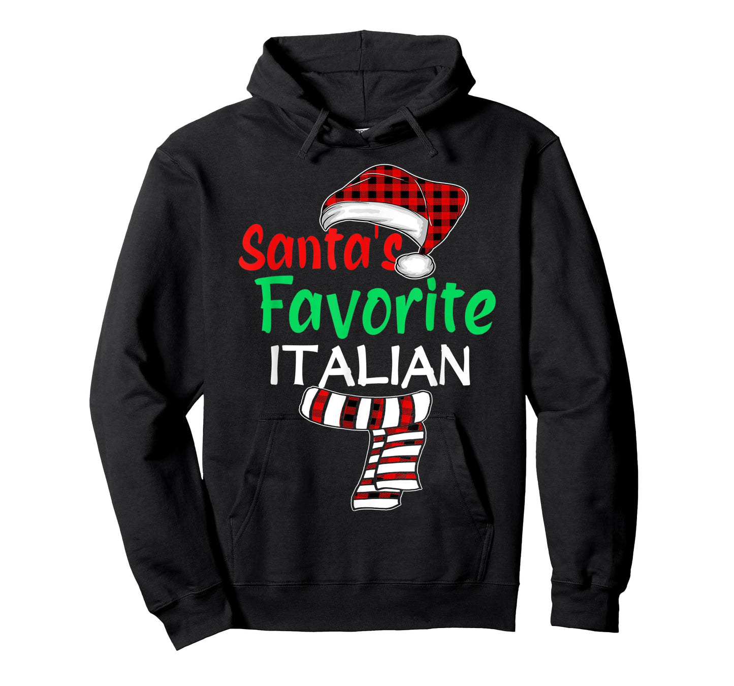 Christmas Pajama Santa Claus Shirt, Santa's Favorite Italian T-Shirt