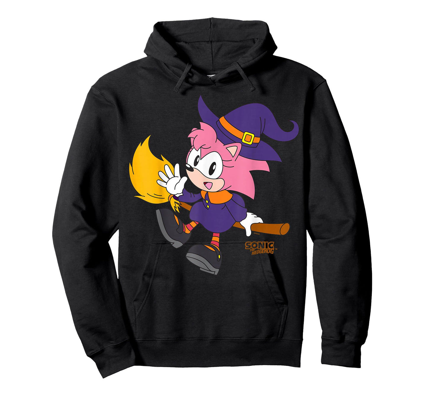 Sonic The Hedgehog Halloween Amy Witch Disguise T-Shirt