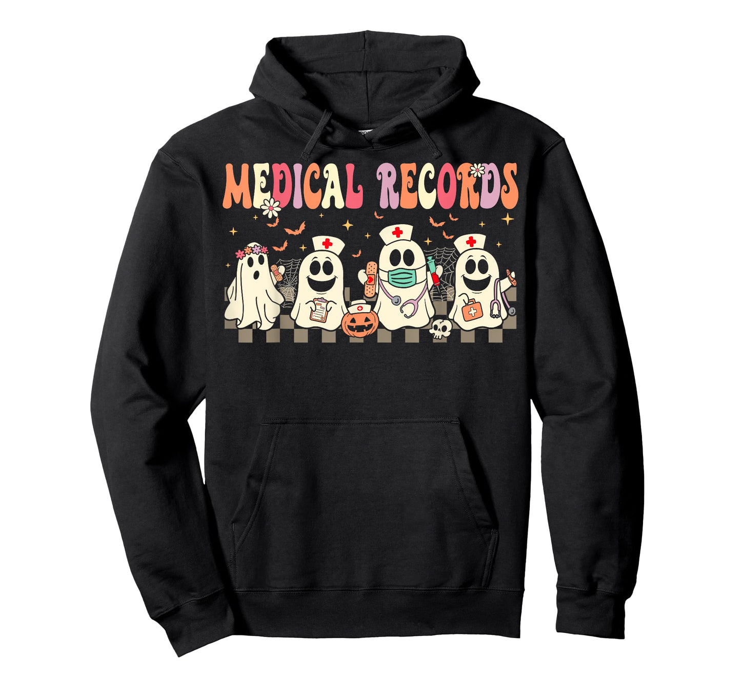 Medical Records Boo Crew Funny Medical Records Halloween T-Shirt