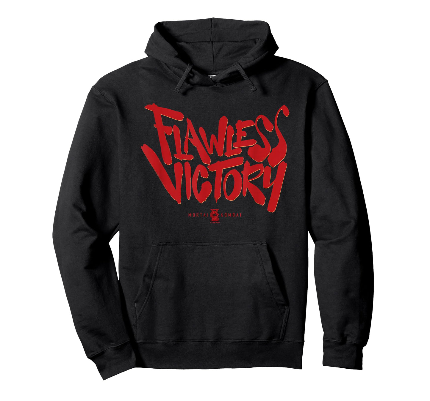 Mortal Kombat 2 Flawless Victory Bold Red Text Logo T-Shirt