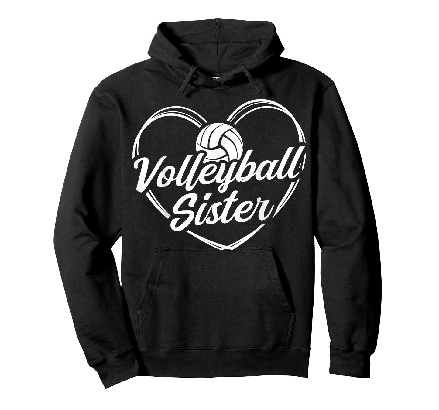Heart Volleyball Sister T-Shirt