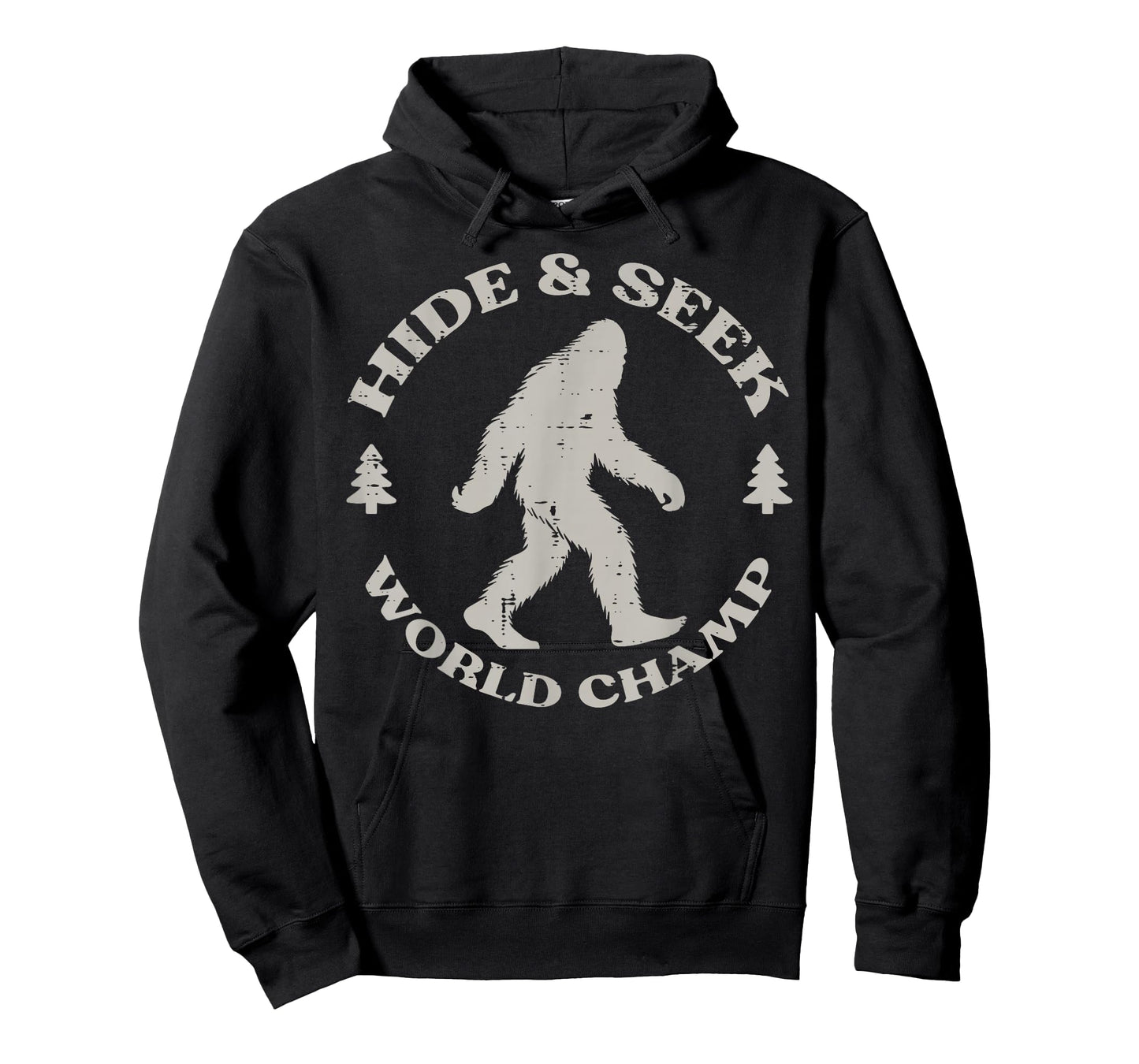 Bigfoot Hide Seek World Champ Funny Sasquatch Men Women Kids T-Shirt