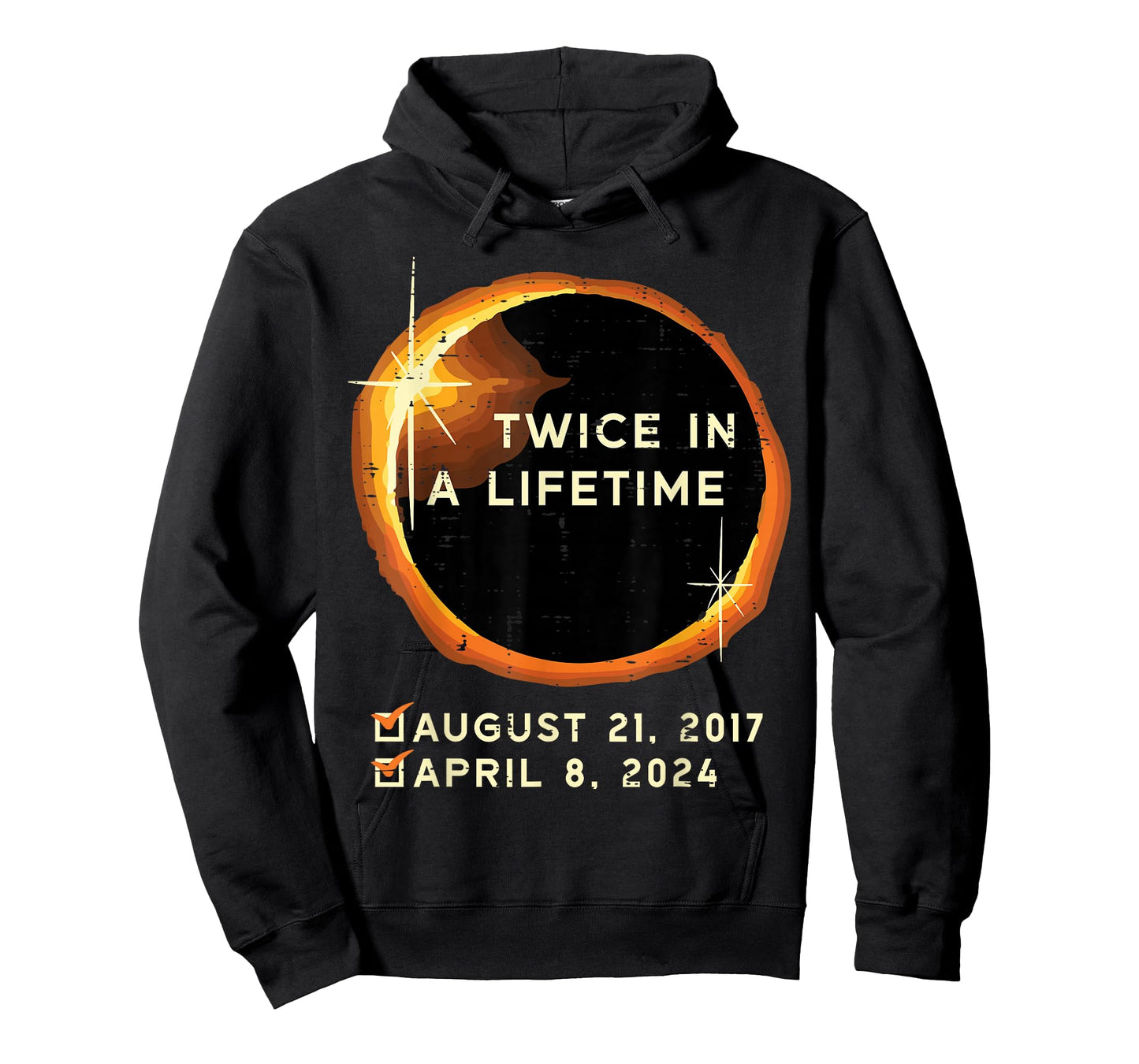 Twice in A Lifetime Total Solar Eclipse 2024 Men Women Kids T-Shirt