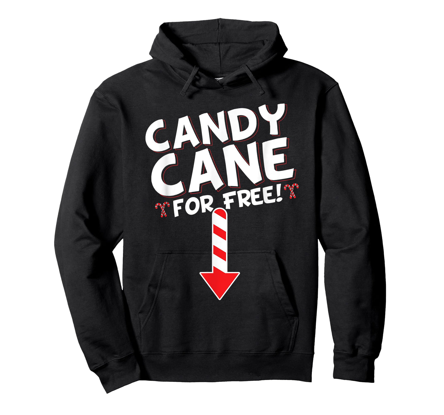 Mens Inappropriate Candy Cane Adult Humor Christmas T-Shirt