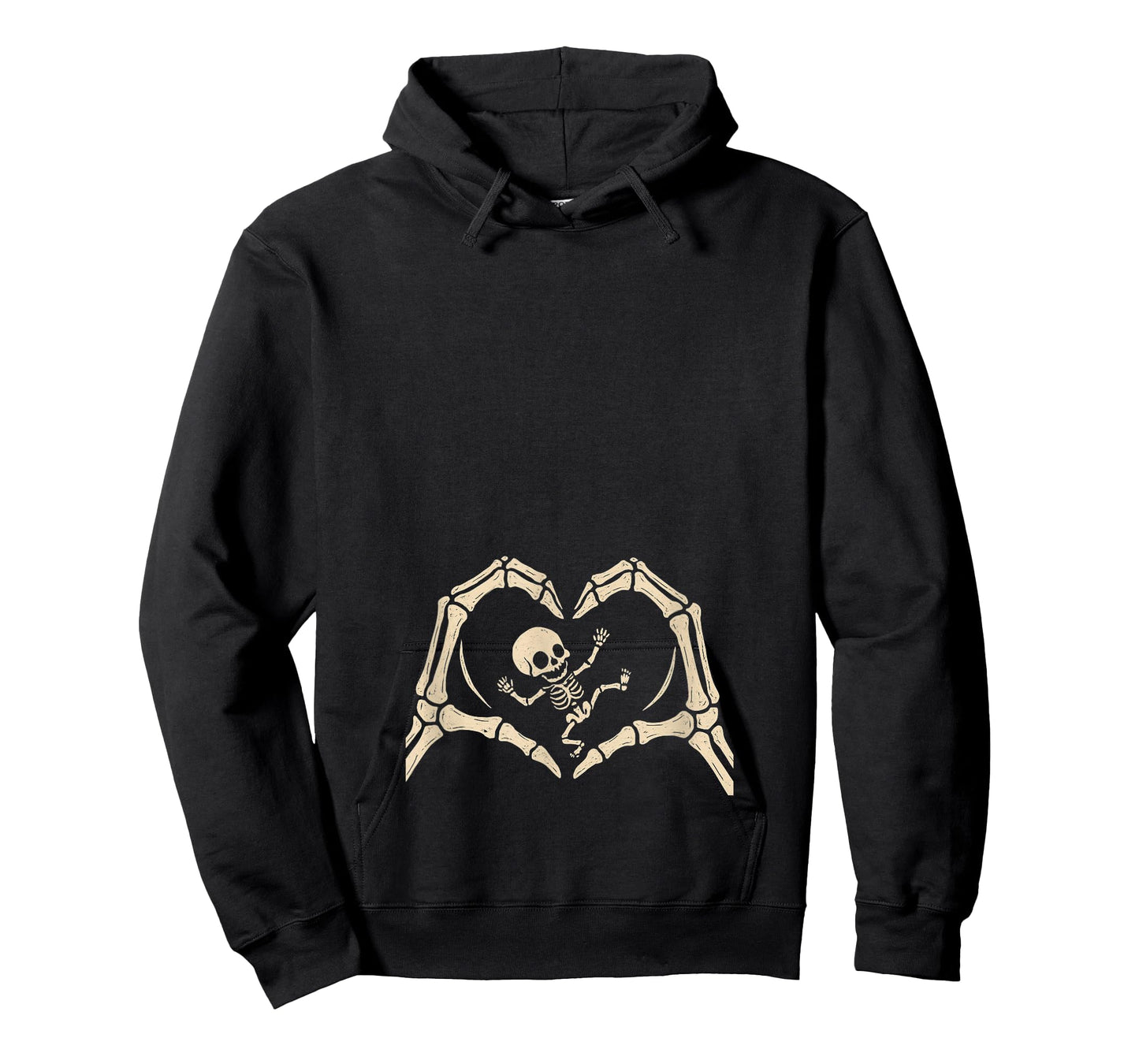 Pregnant Baby Skeleton Spooky Season New Mom Halloween T-Shirt