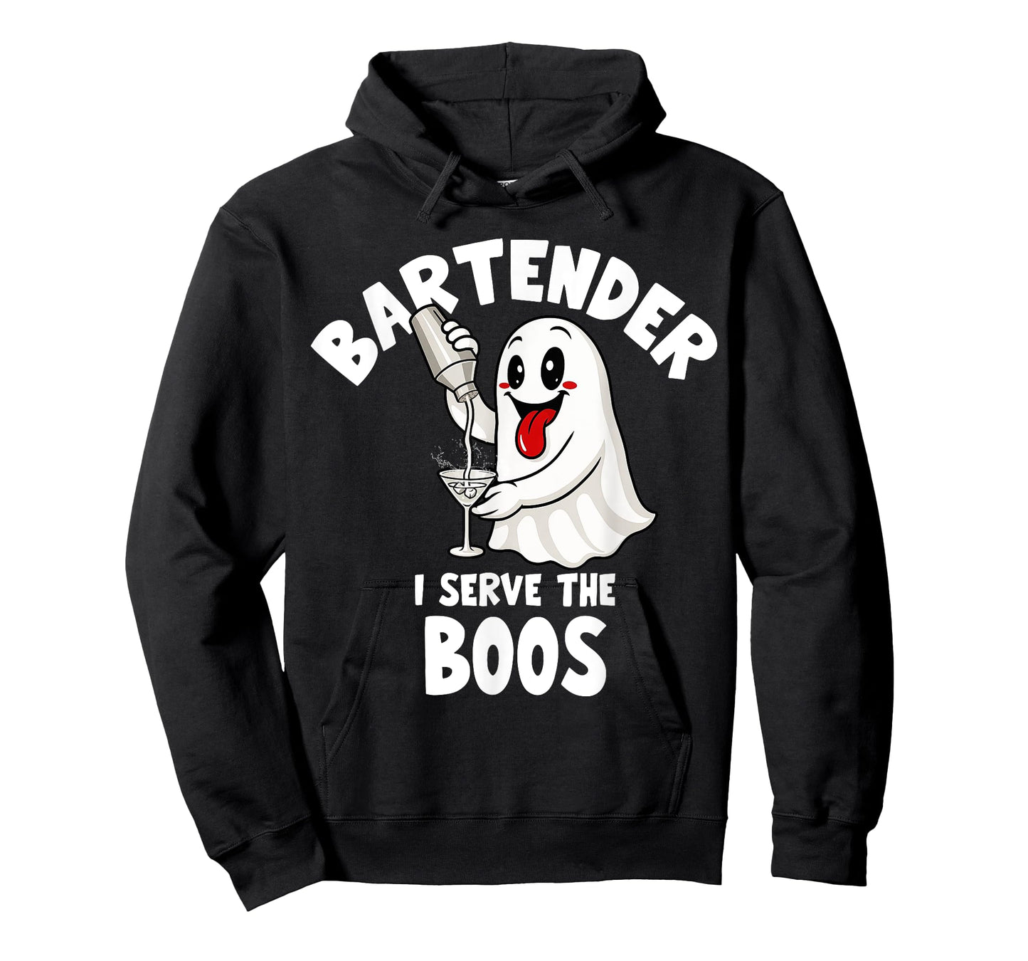 Bartender Halloween Costume I Serve The Boos Men Women T-Shirt