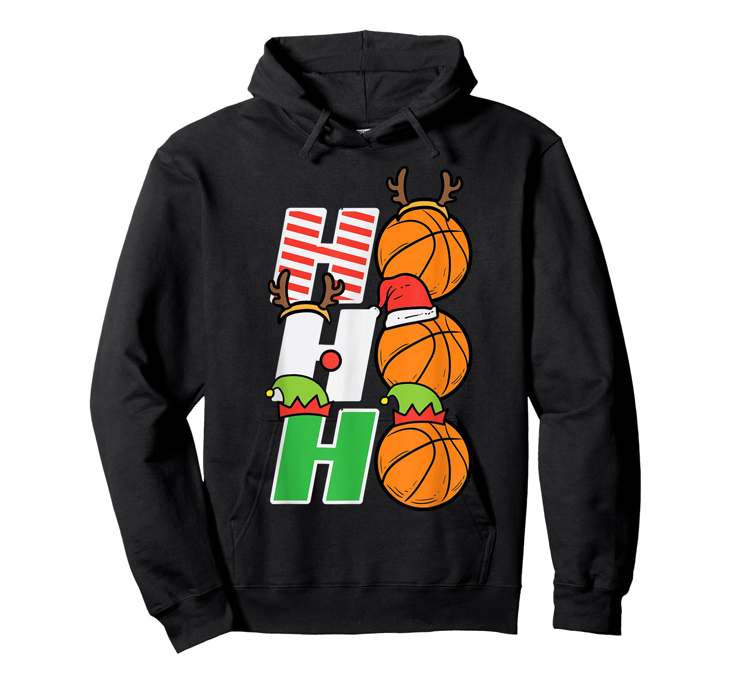 Christmas Basketball Ho Ho Ho Xmas Sports Men Boys Kids T-Shirt