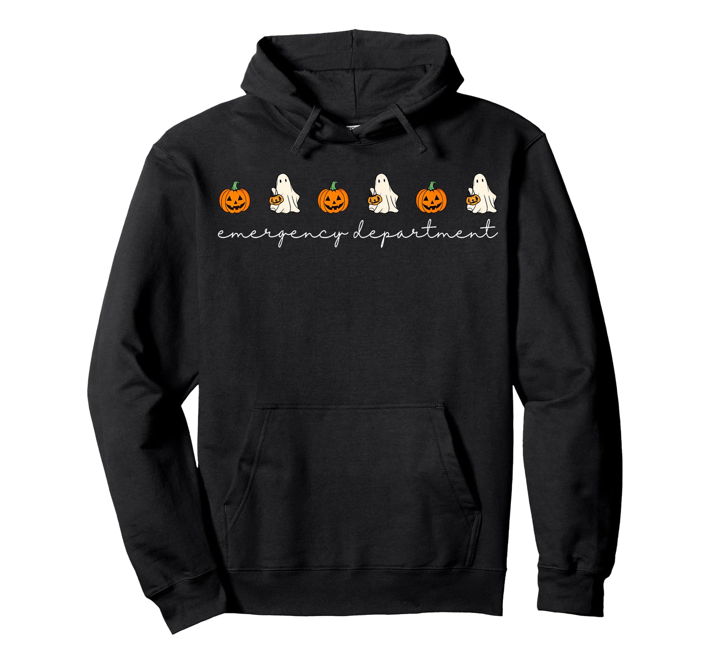 Emergency Department Ghost Pumpkin Halloween Medical Doctor T-Shirt