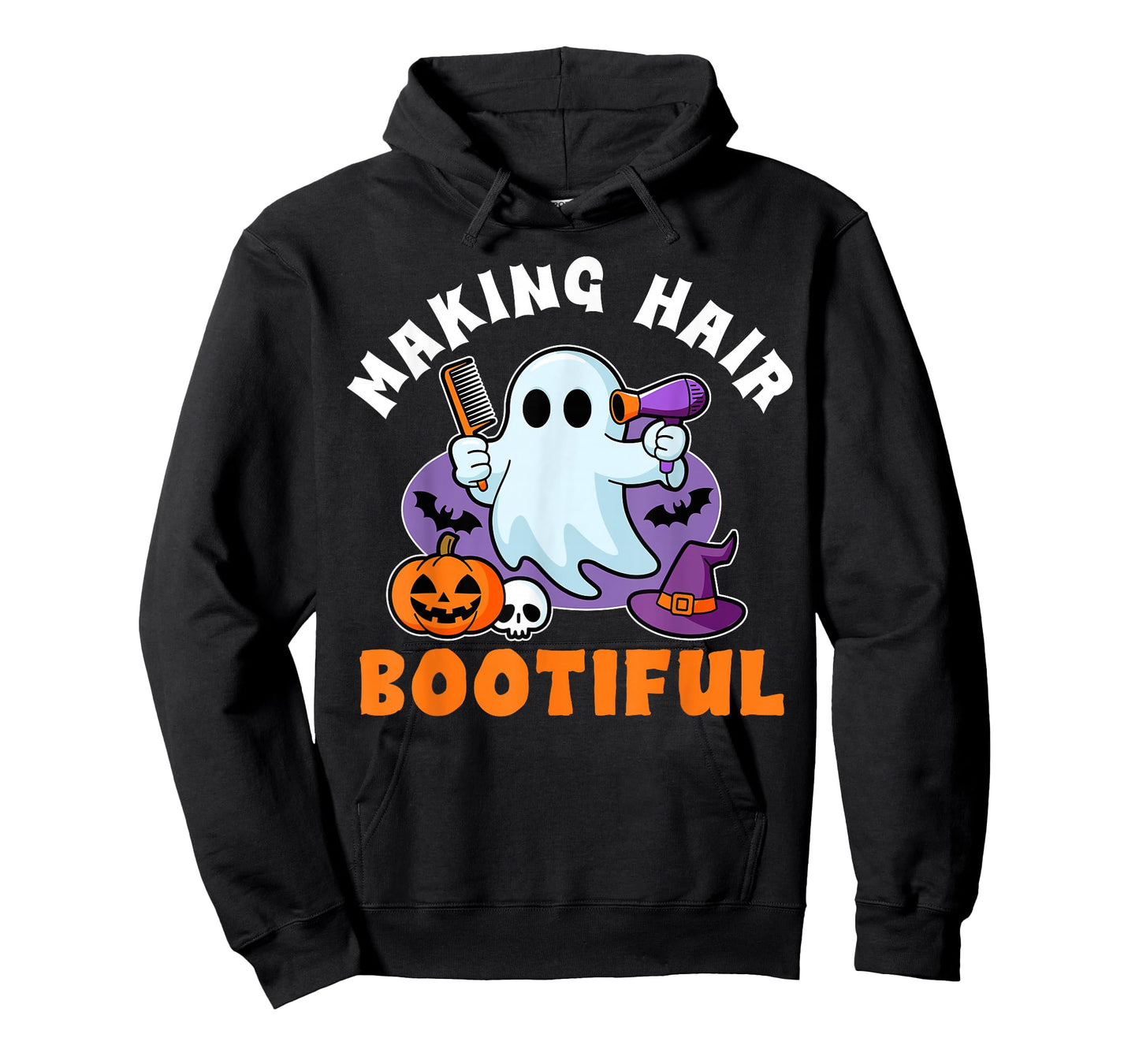 Making Hair Bootiful Funny Scary Ghost Hairdresser Halloween T-Shirt