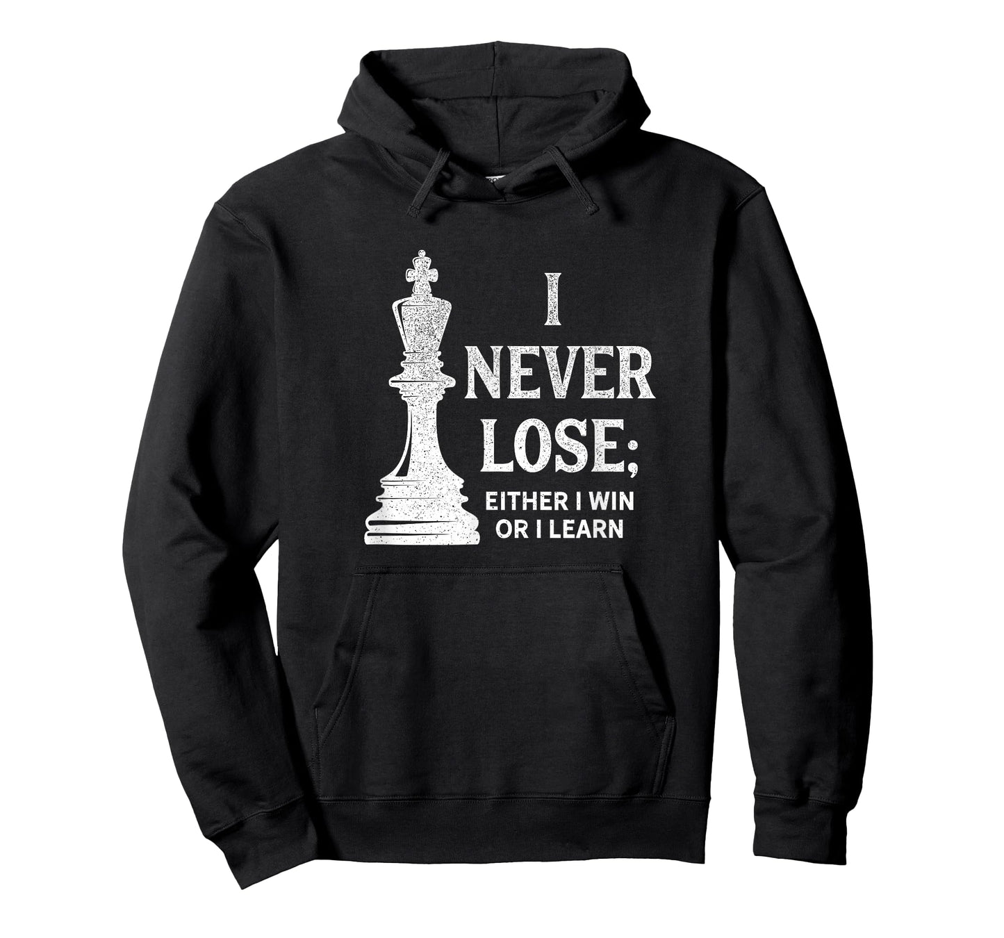 Classic Chess Design, I never lose; I either win or learn T-Shirt