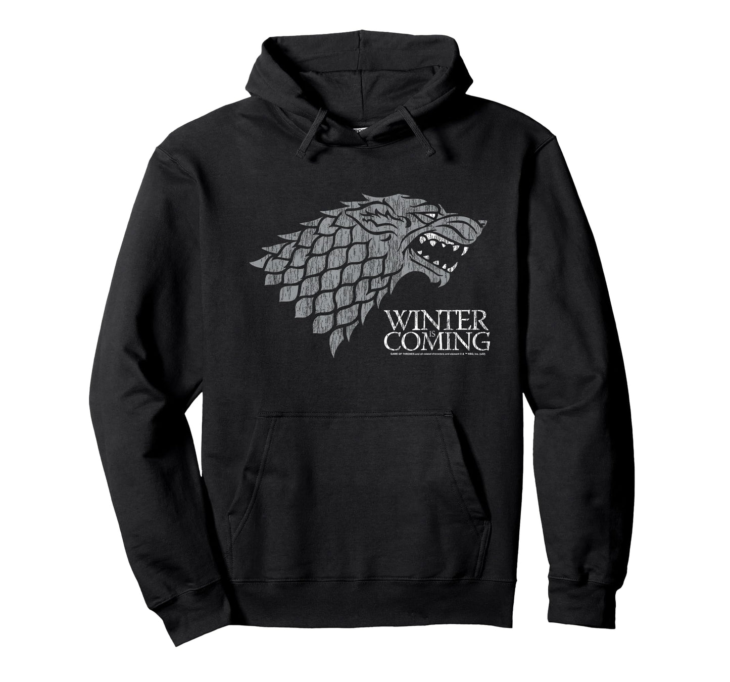 Game of Thrones Startk Winter is Coming on Black T-Shirt