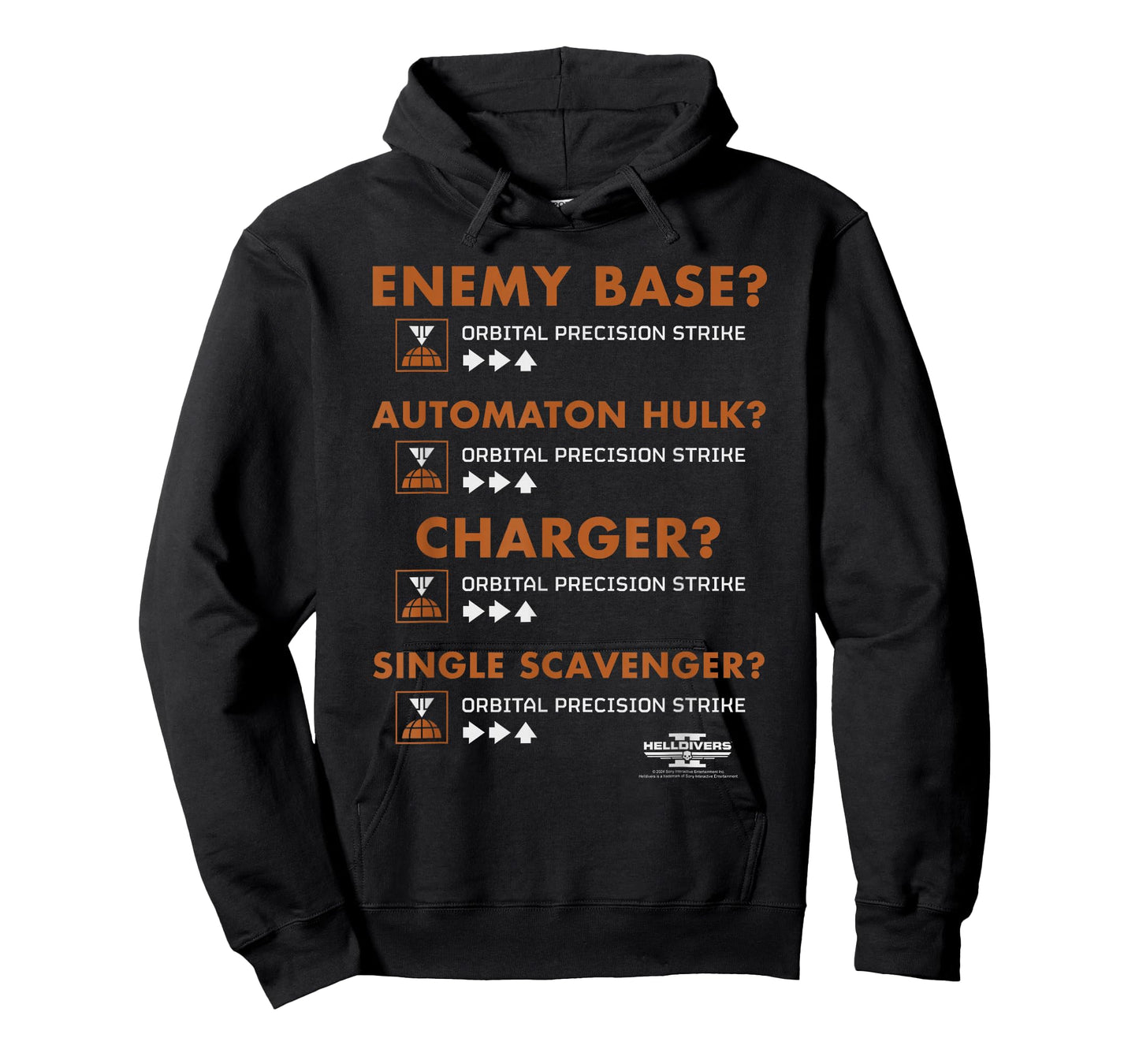 Helldivers 2 Sony Playstation Game Orbital Precision Strike T-Shirt