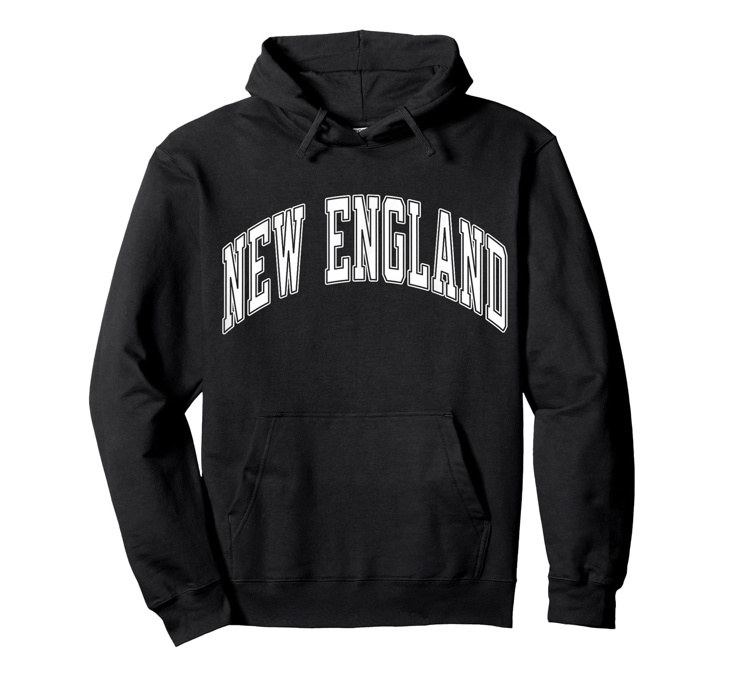 New England Varsity Style White Text T-Shirt