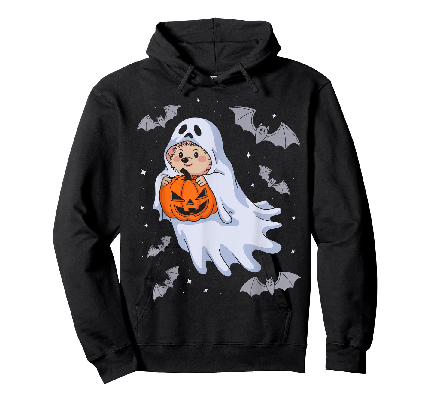 Funny Ghost Hedgehog Lovers Spooky Halloween Pumpkin Costume T-Shirt