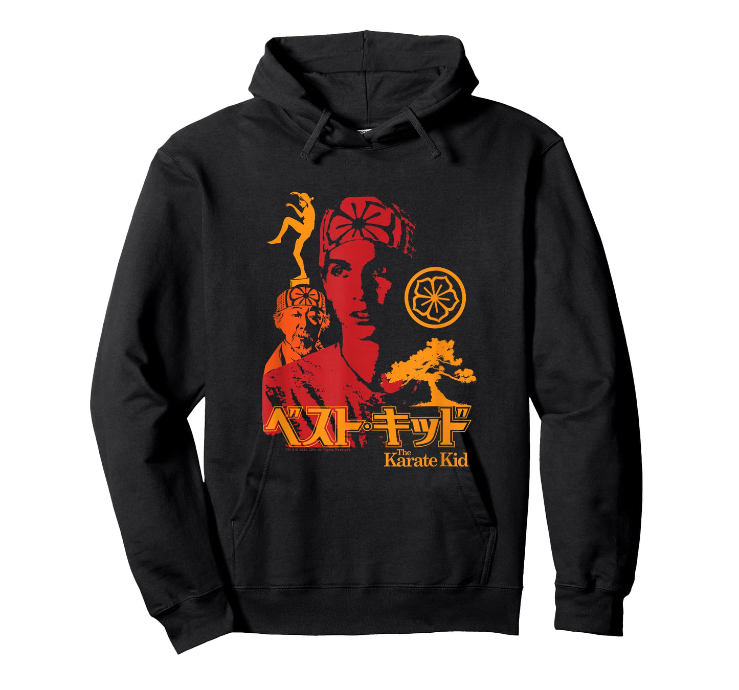 The Karate Kid Iconic Red Orange Yellow Collage Movie T-Shirt